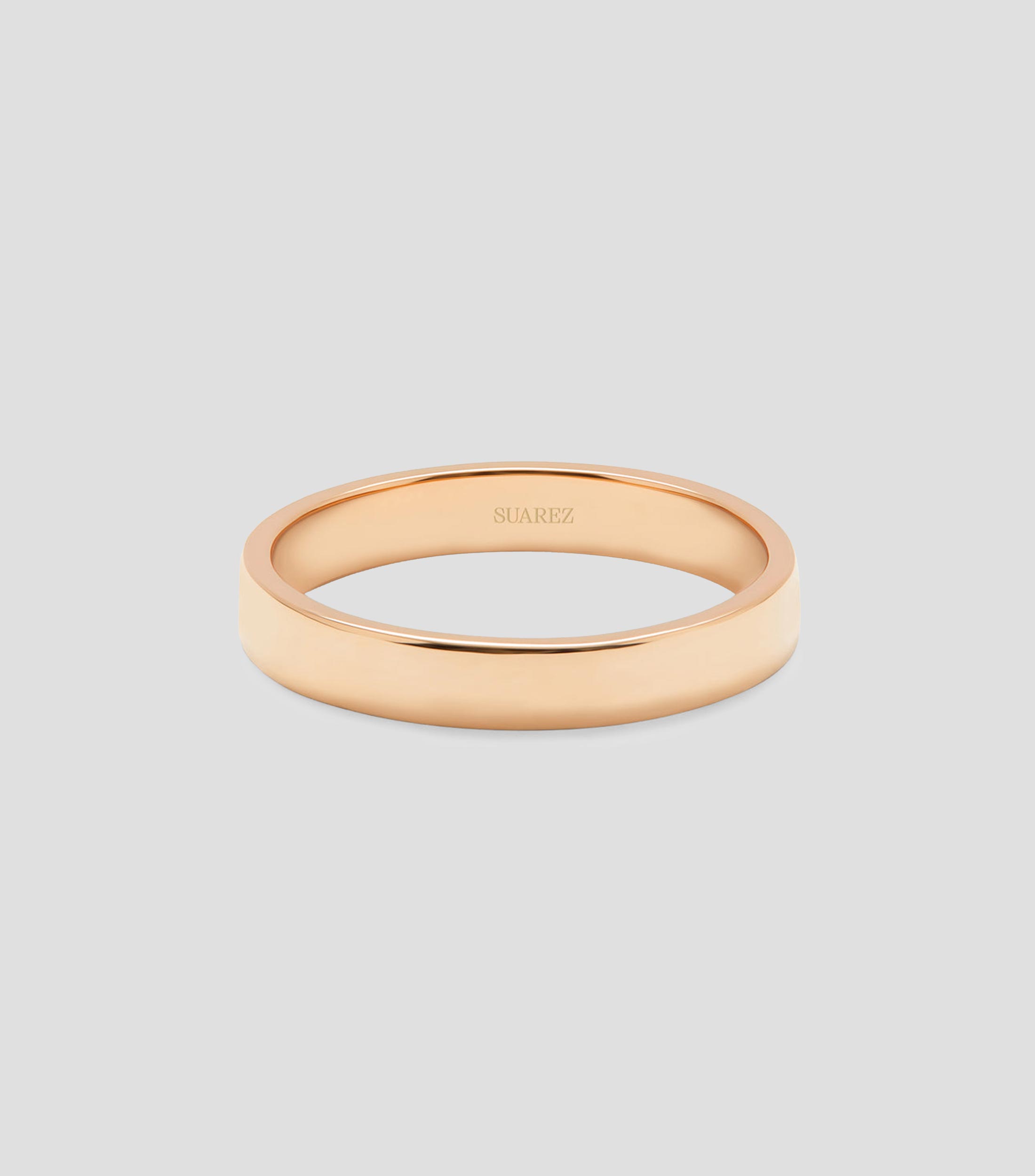 Argolla en oro rosa 18 Kts Unisex Talla 20