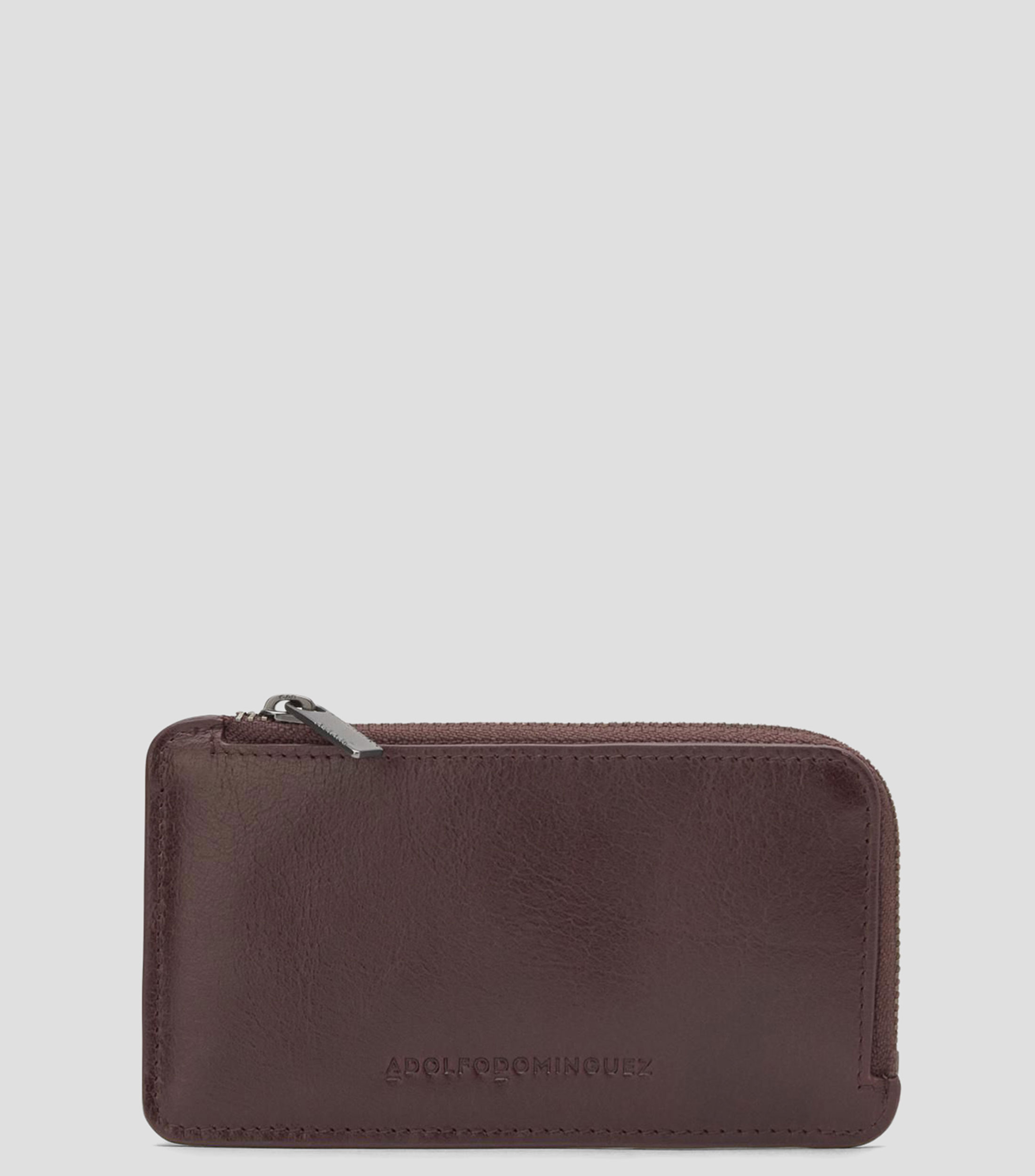 Cartera en piel lisa Mujer