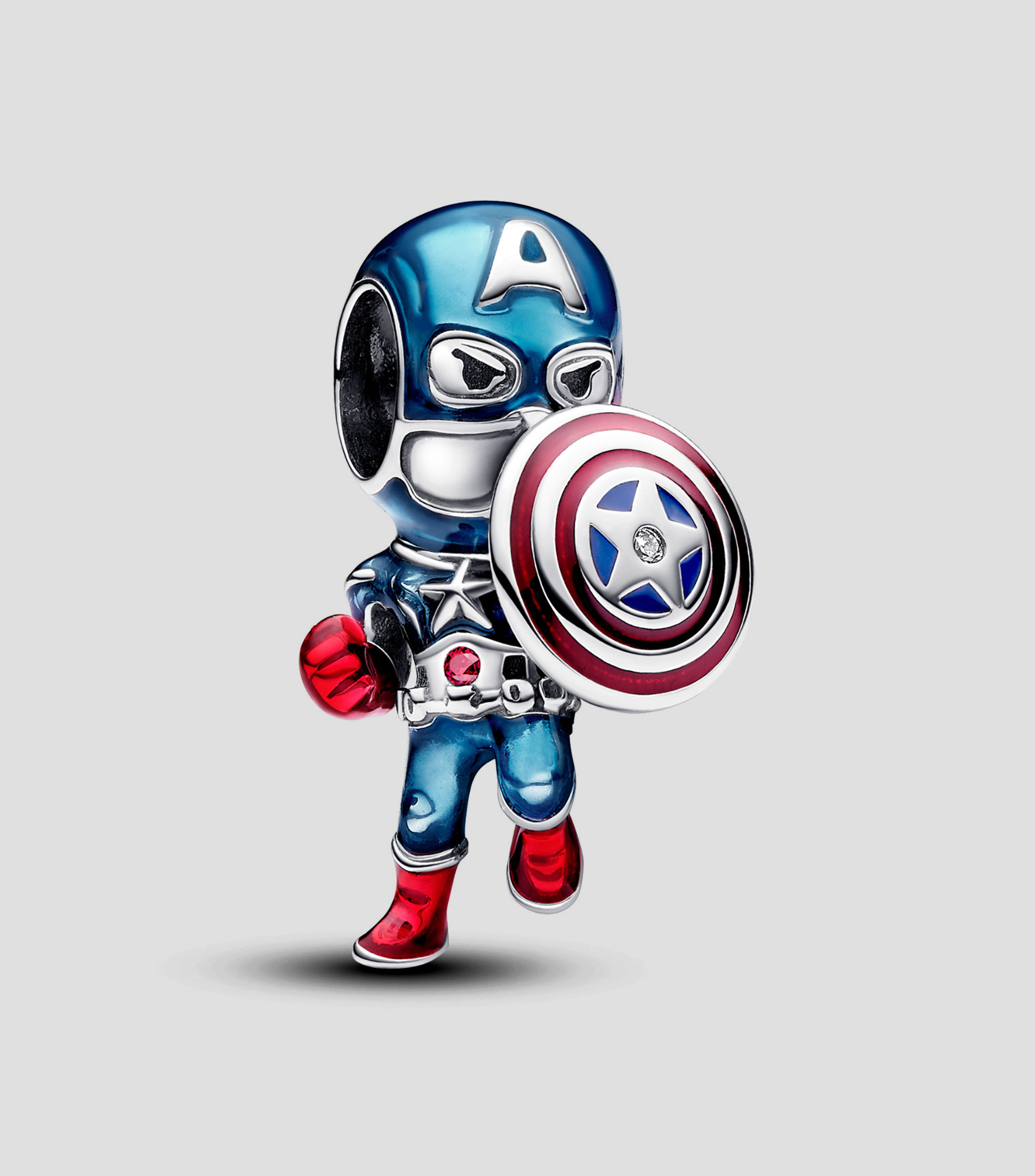 Charm Marvel x Pandora Captain America en plata .925 Mujer