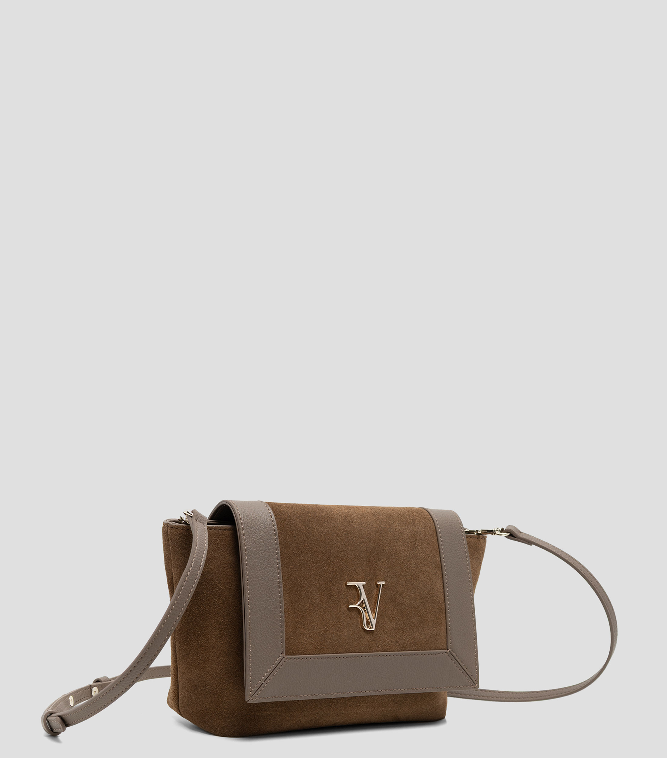 Bolsa messenger lisa con detalle texturizado Mujer