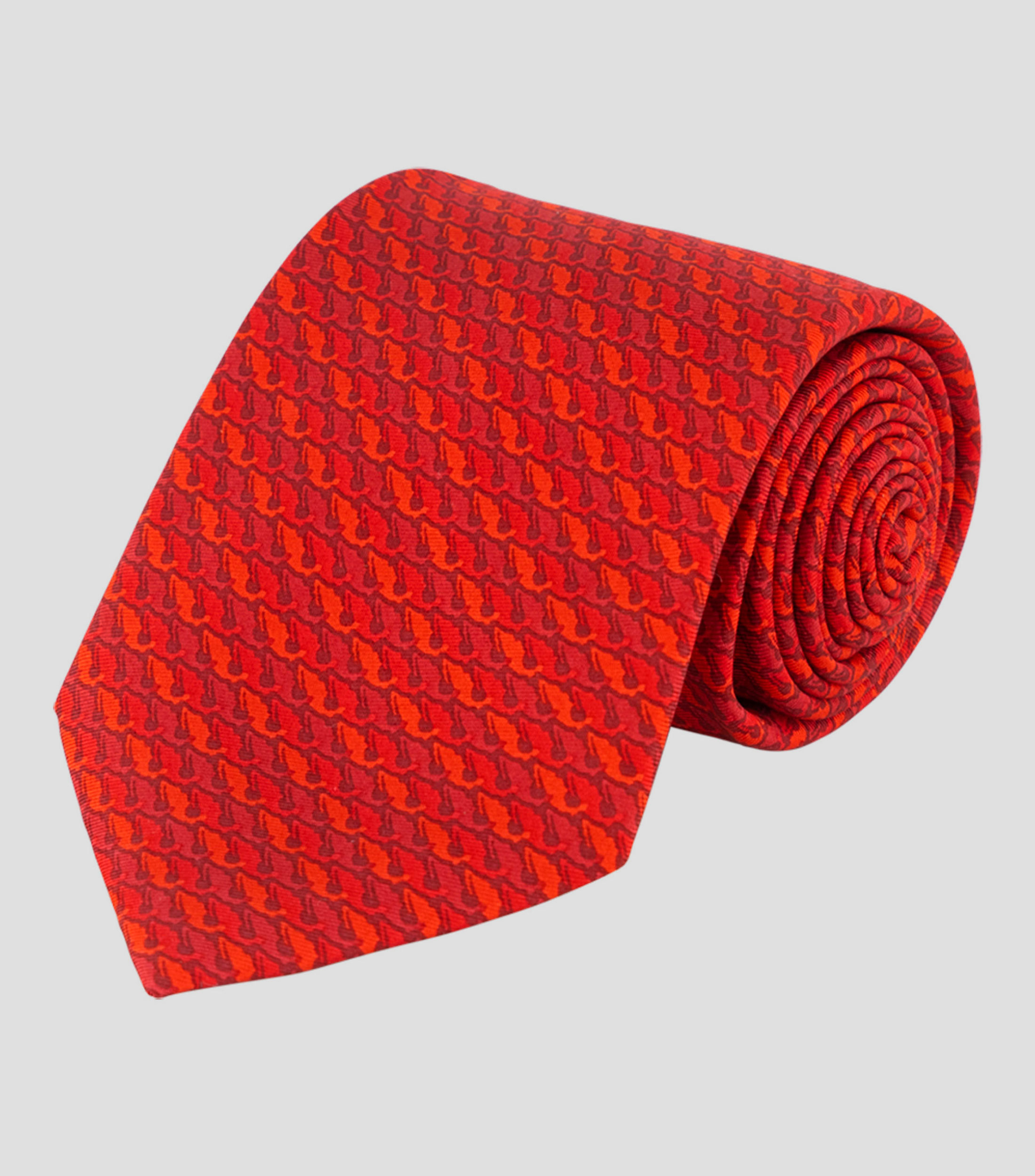 Corbata ancha de seda roja