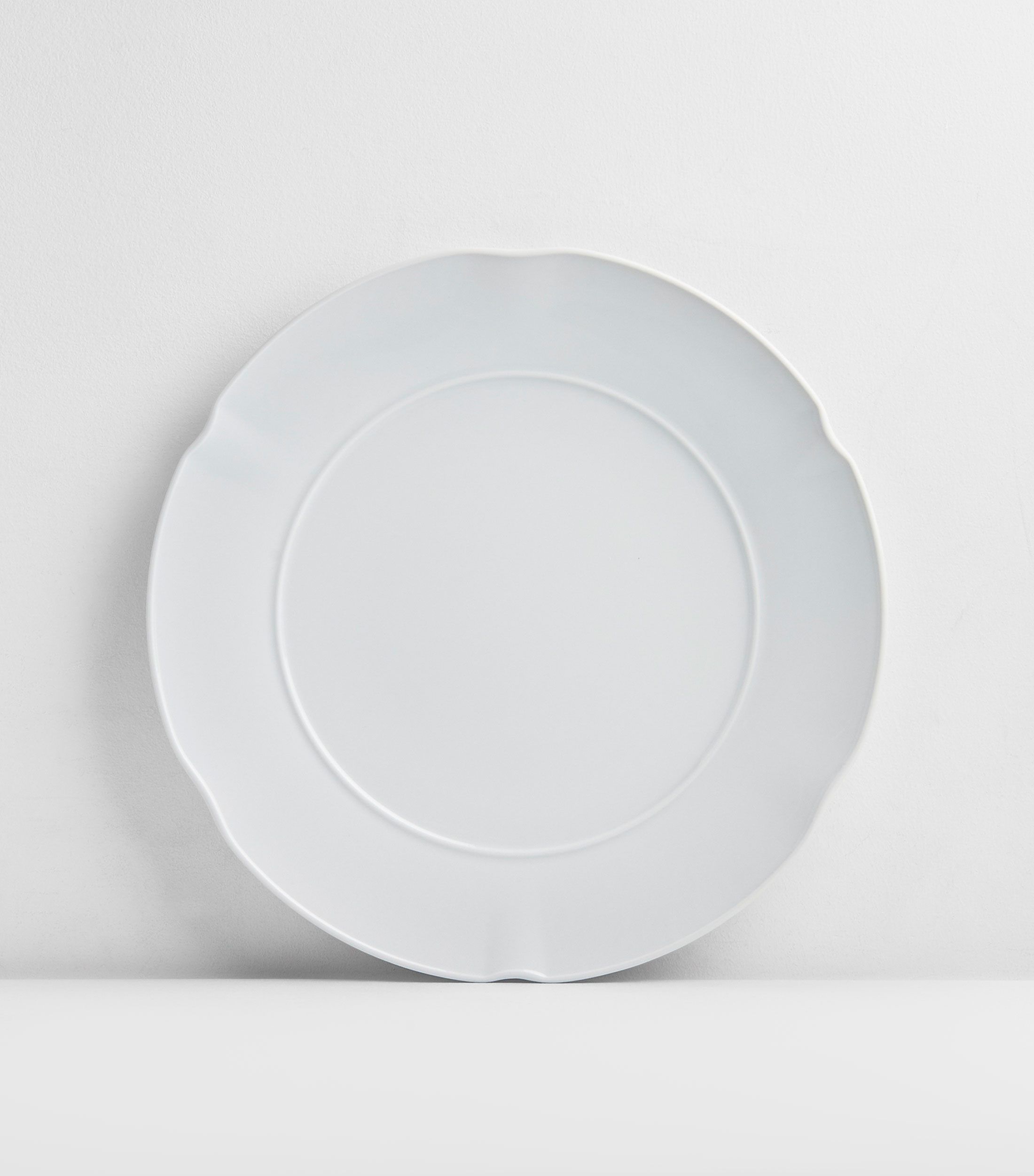 Plato llano Crown White