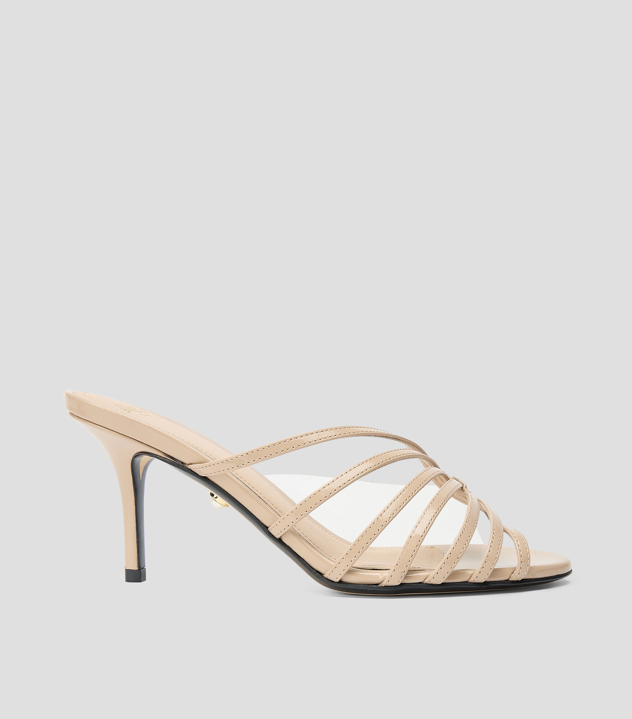 Sandalias con tacón medio de aguja Mujer