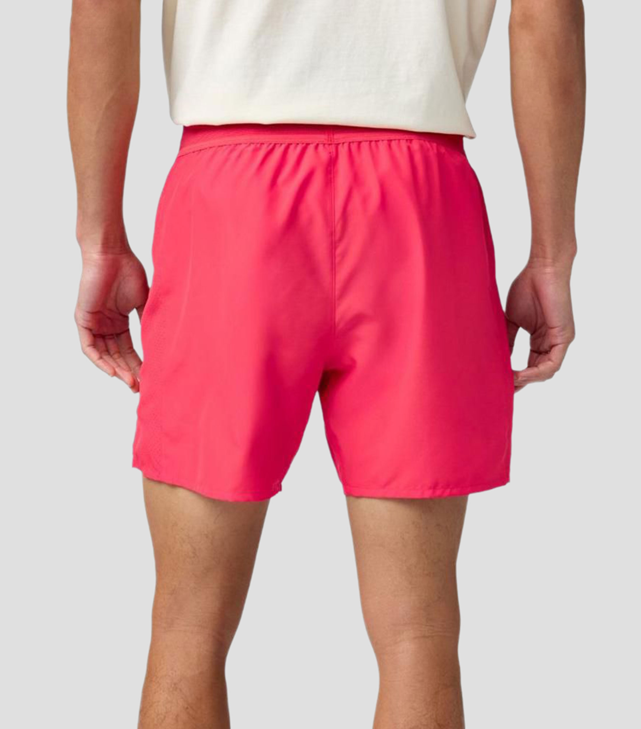 Short para correr liso Hombre