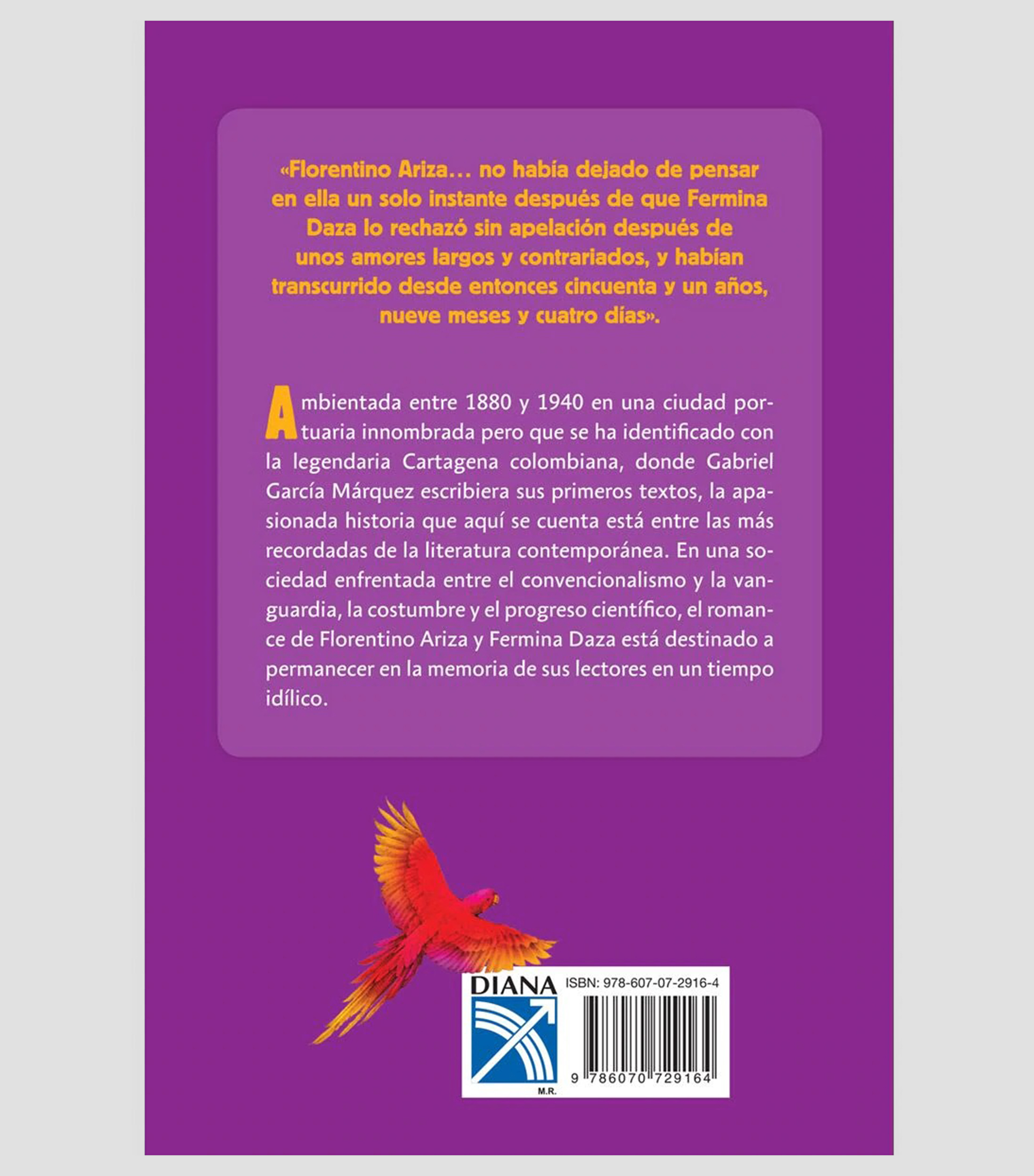 NovelaEl Amor en los Tiempos del Cólera, Gabriel Garcia Marquez
