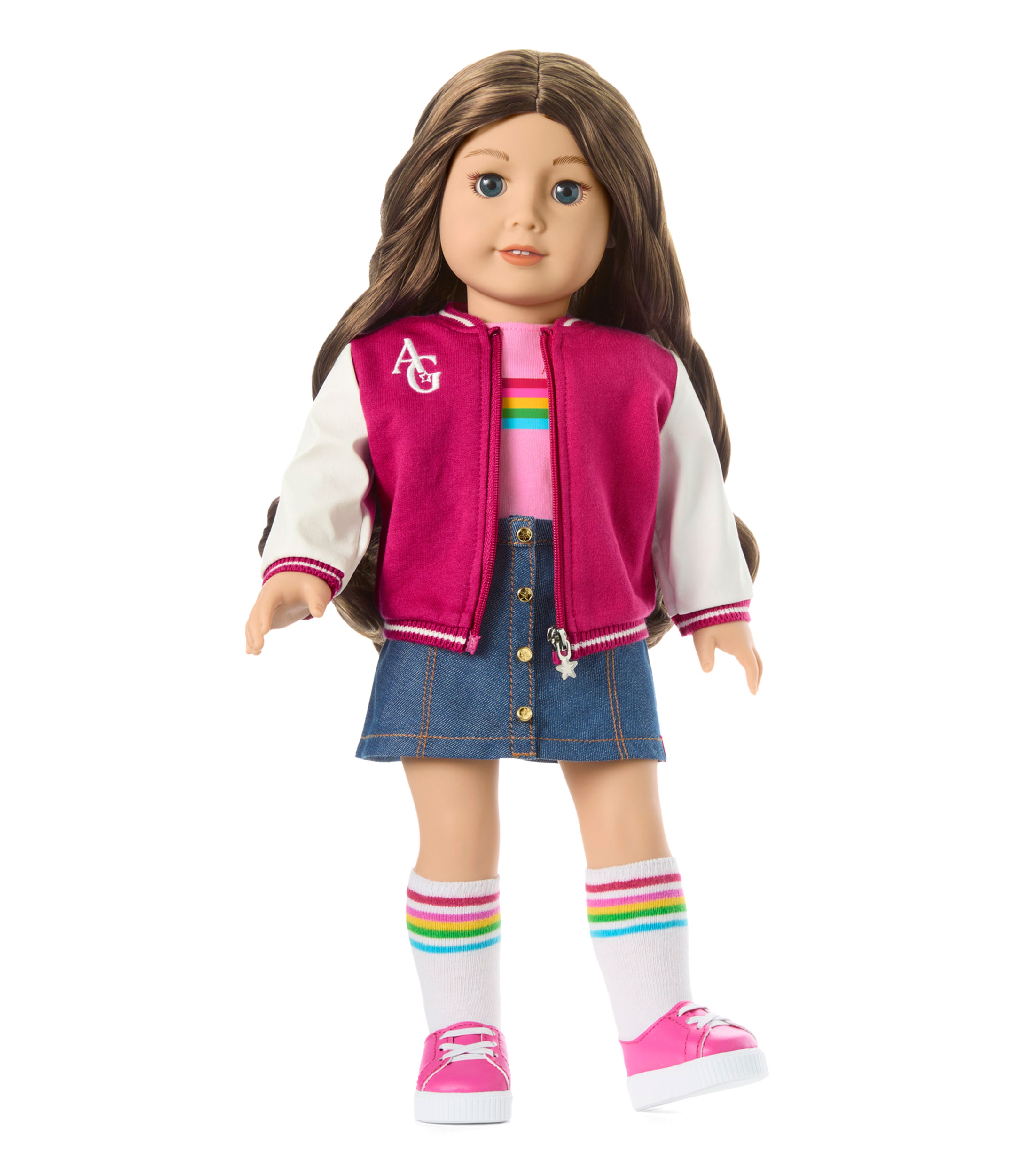Muñeca Truly Me, cabello castaño oscuro con caireles