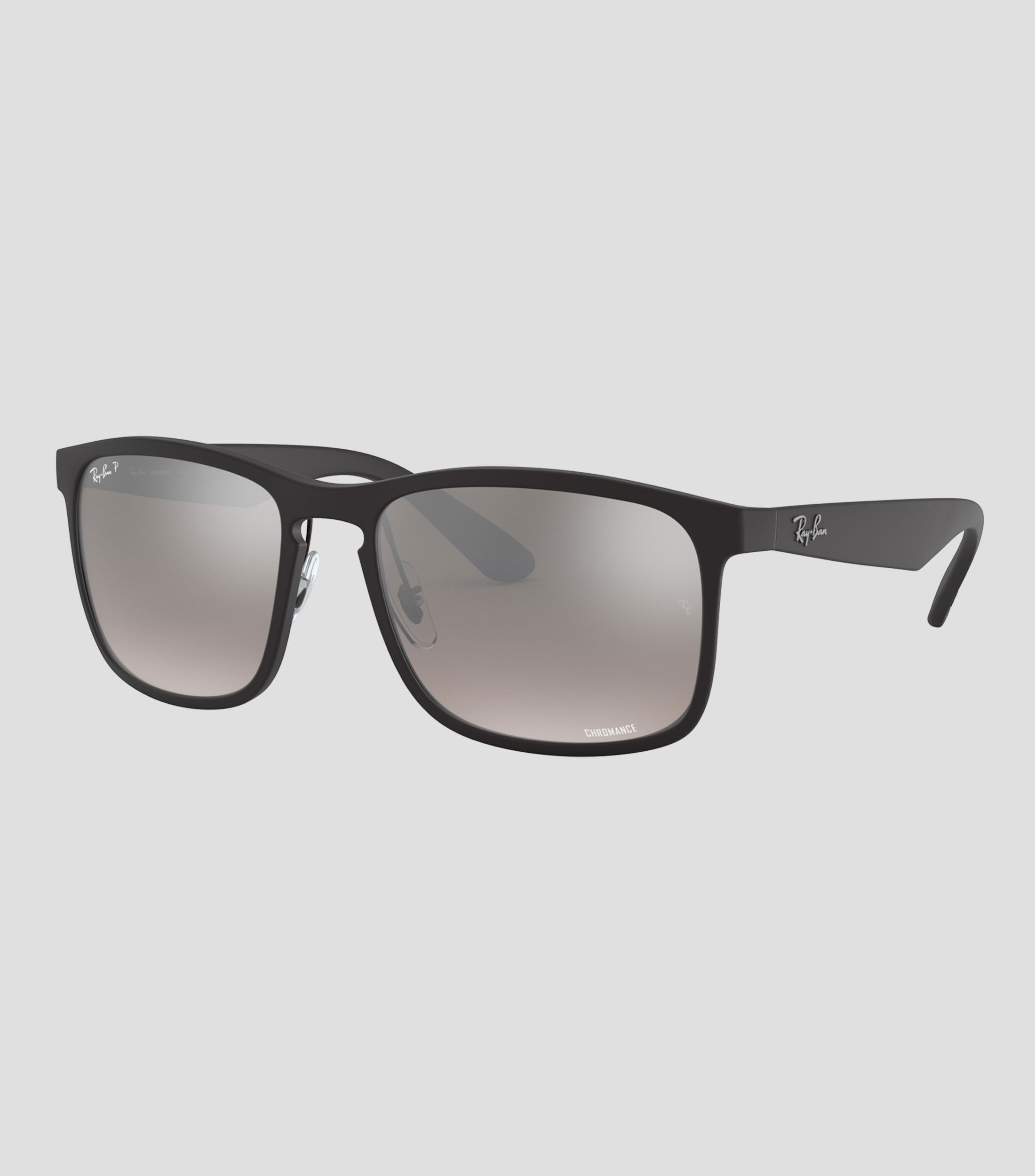 Lentes de sol cuadrados Chromance negros Hombre