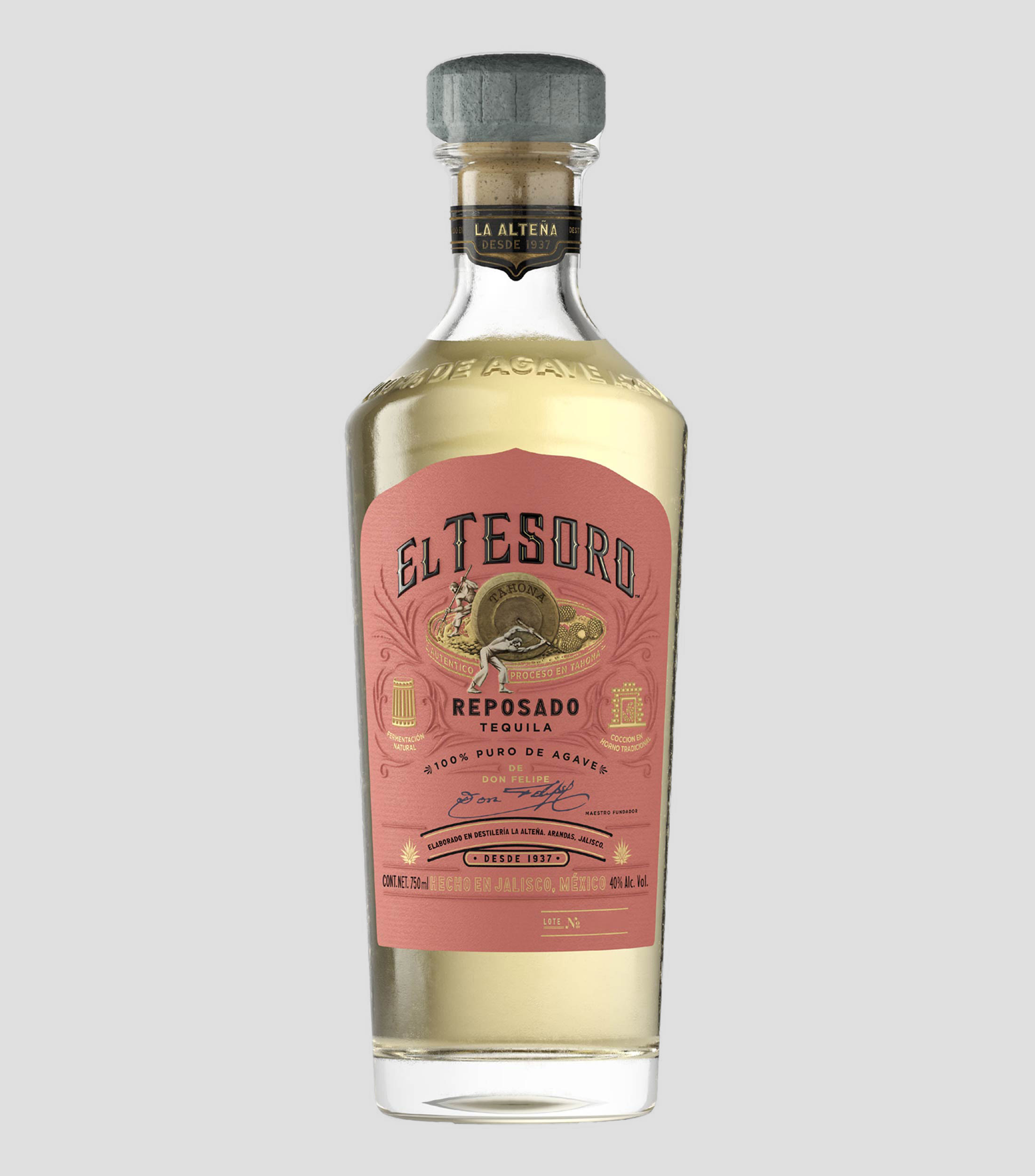 Tequila Reposado El Tesoro, 750 ml