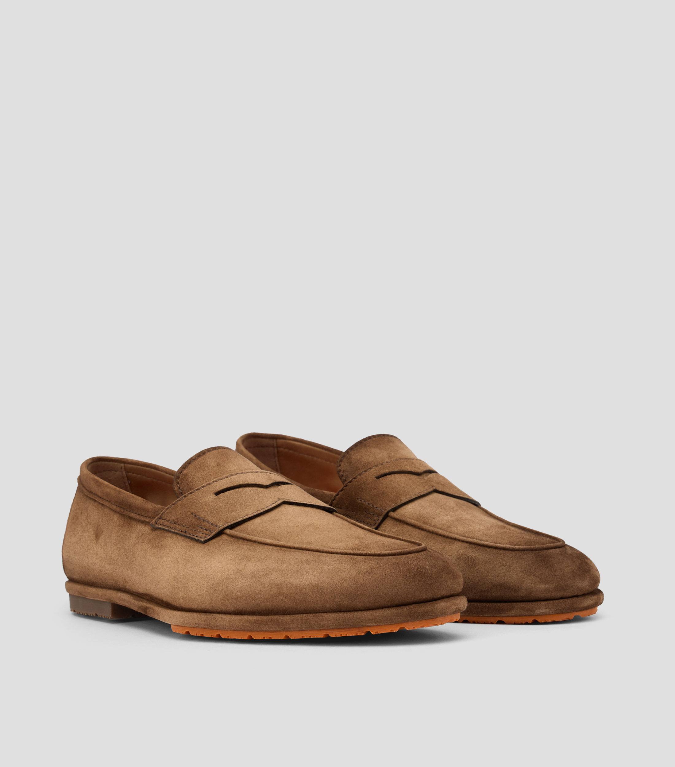 Mocasines Carlo en piel con cinta Hombre