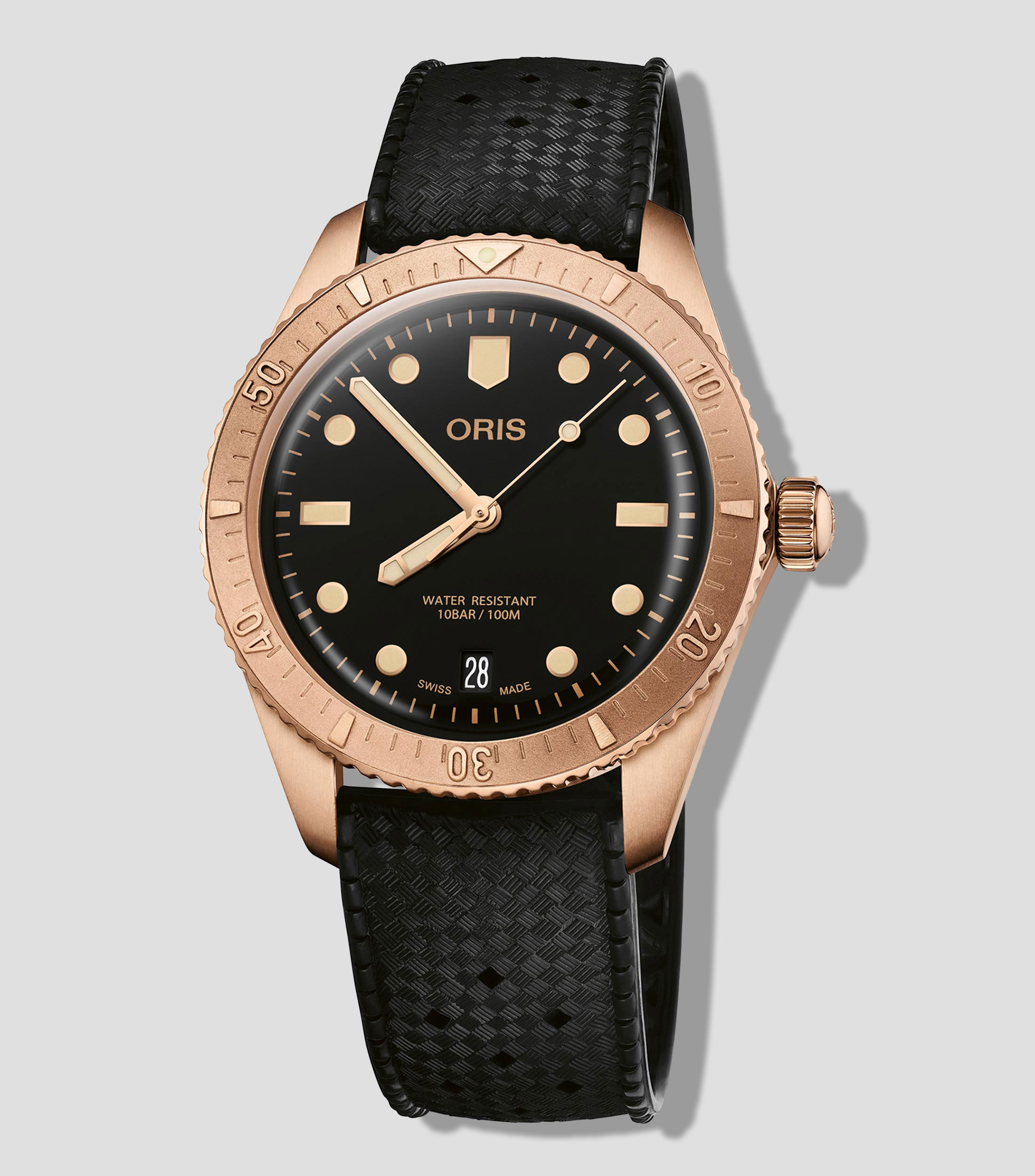 Reloj Unisex Divers De Vestir, Bronce