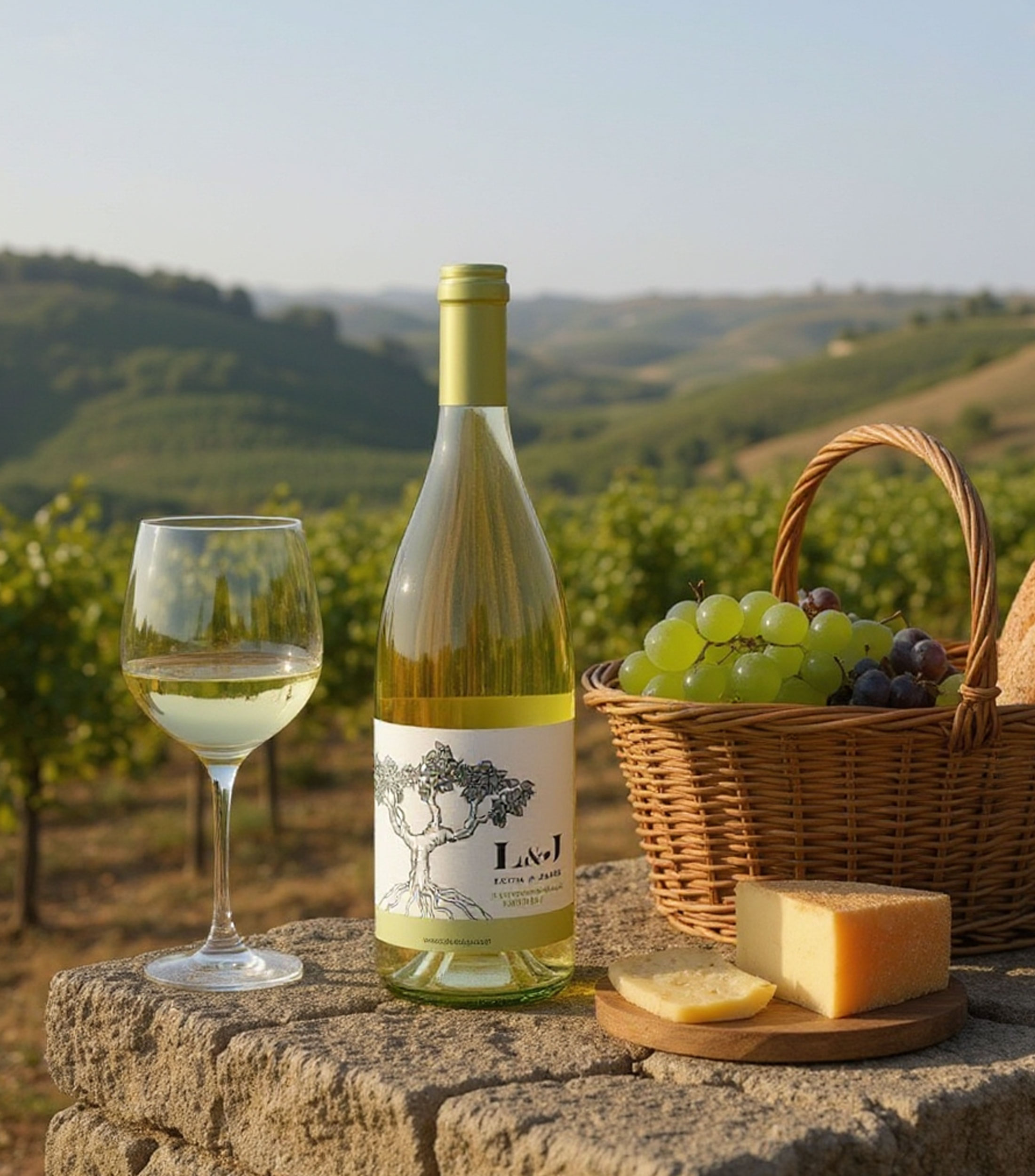 Vino blanco ensamble Lucia & Jaime 2024, 750 ml