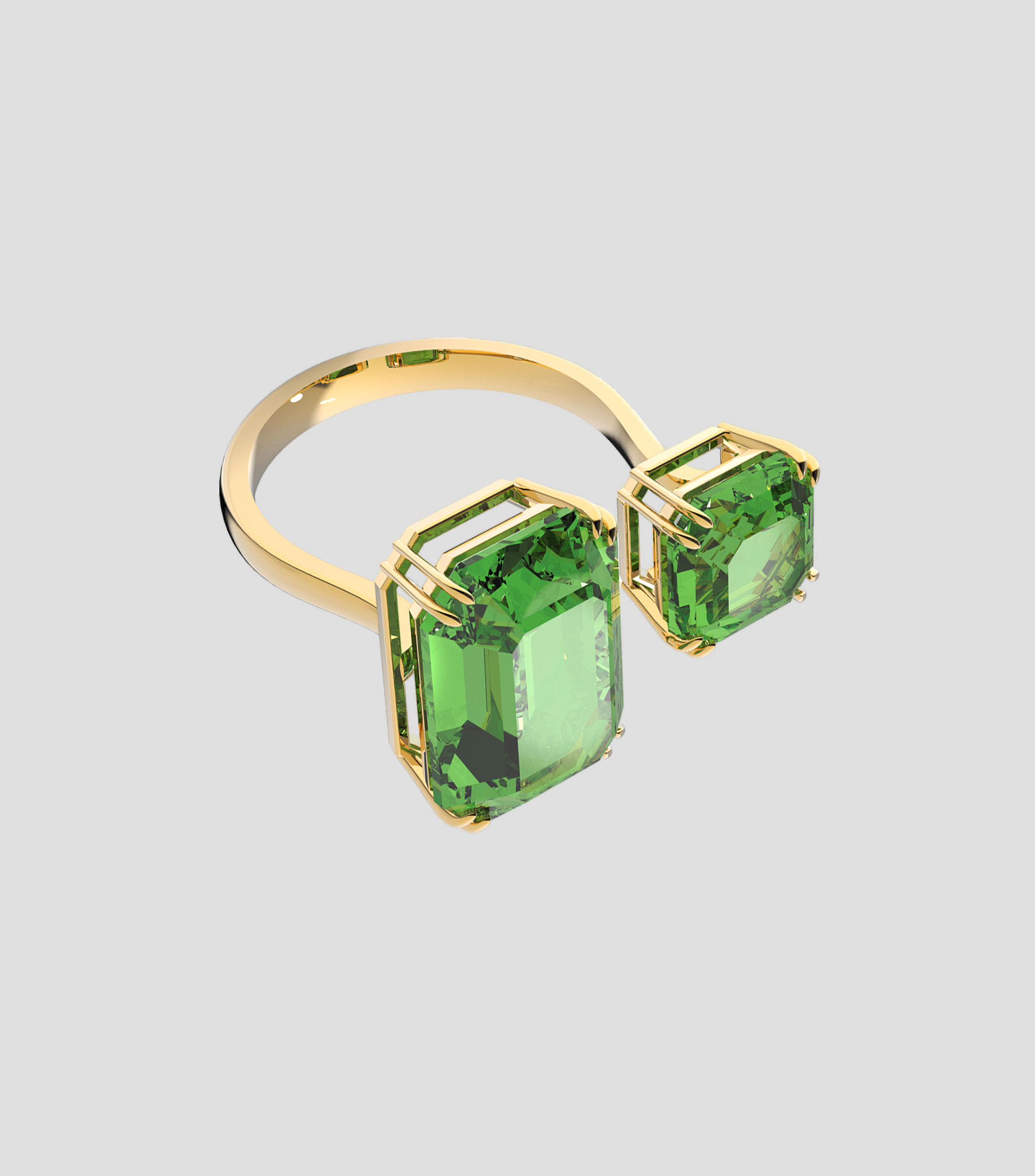 Anillo Millenia de cóctel con cristales octagonales Mujer