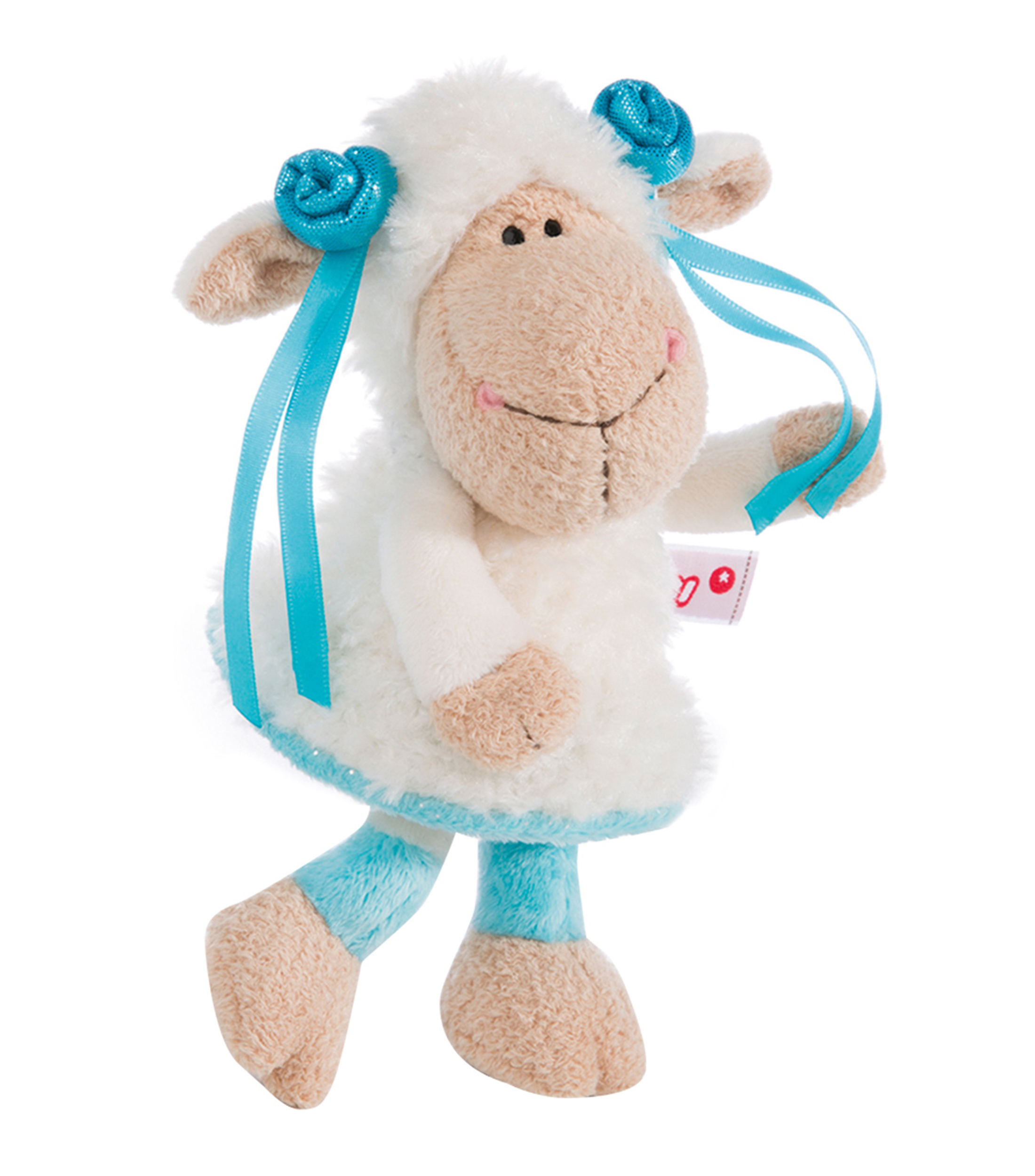 Nici Handytasche Jolly Logan – 8x12 Cm, Nylon/Plüsch, Beige/grau, Kuscheltier