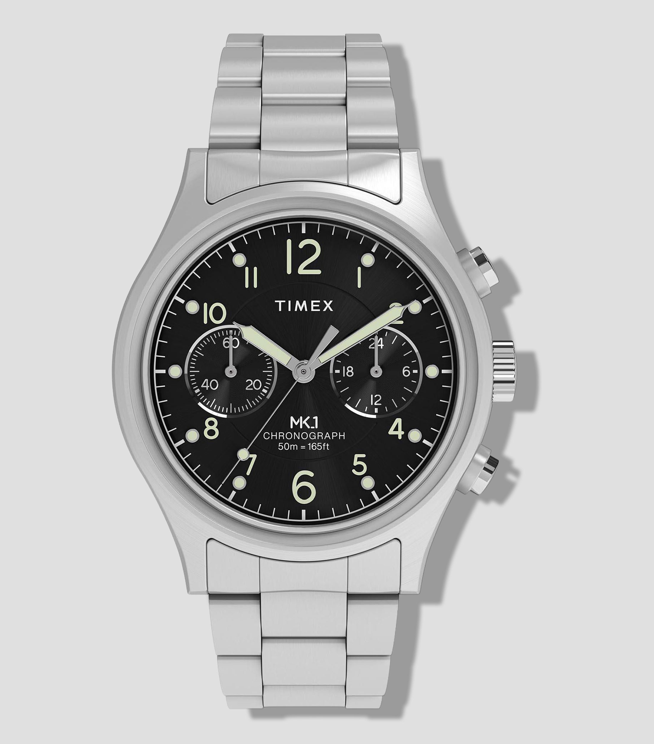 Reloj para hombre Military MK1 casual, plata