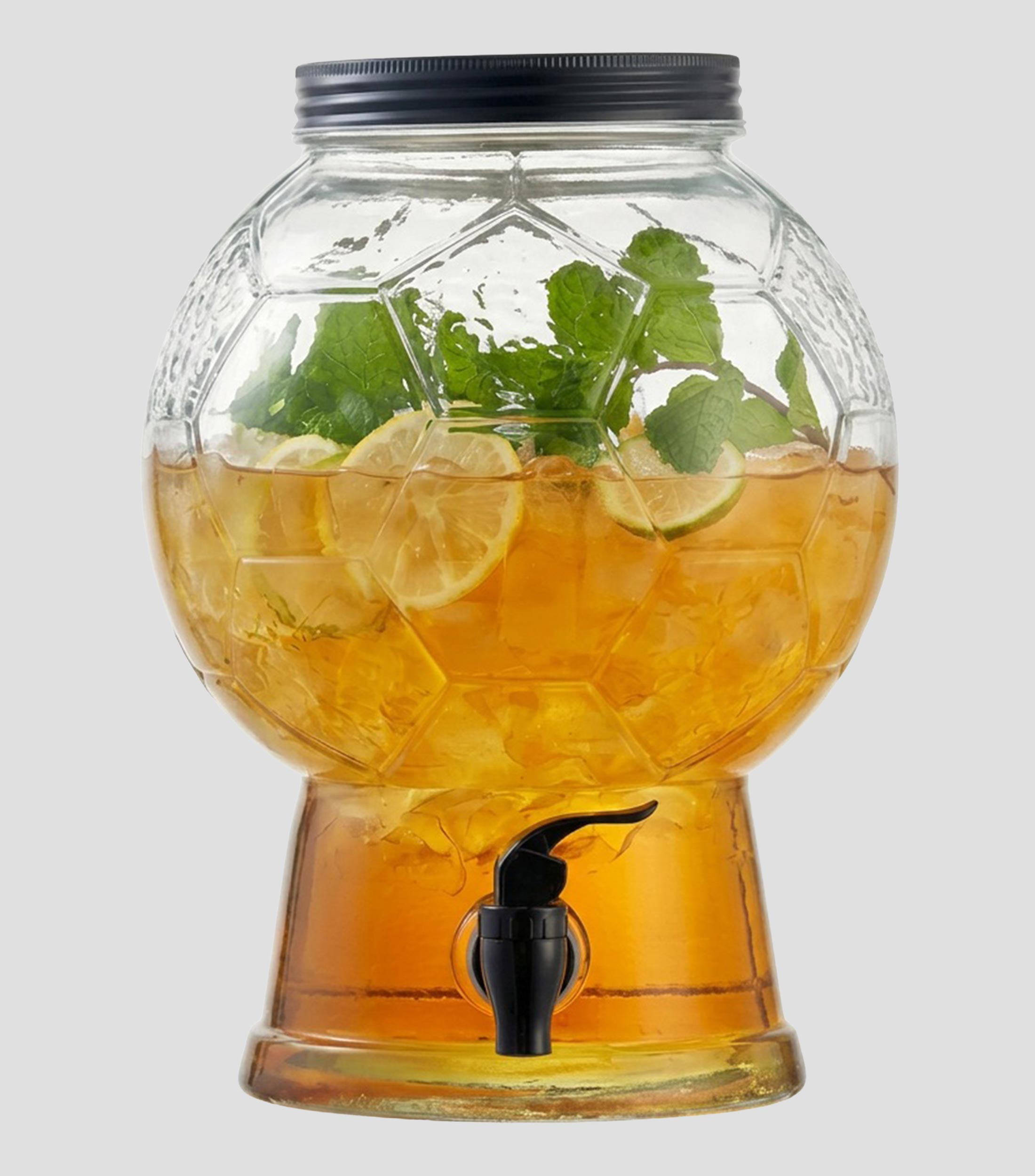 Set dispensador de agua con 4 vasos