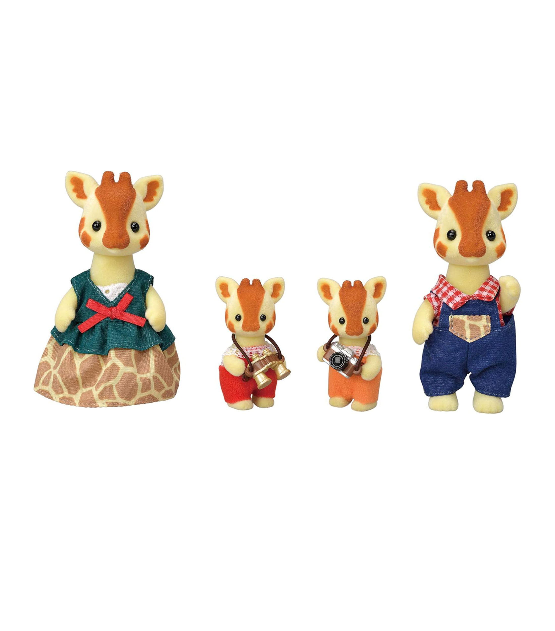 Familia de jirafas de ramas altas