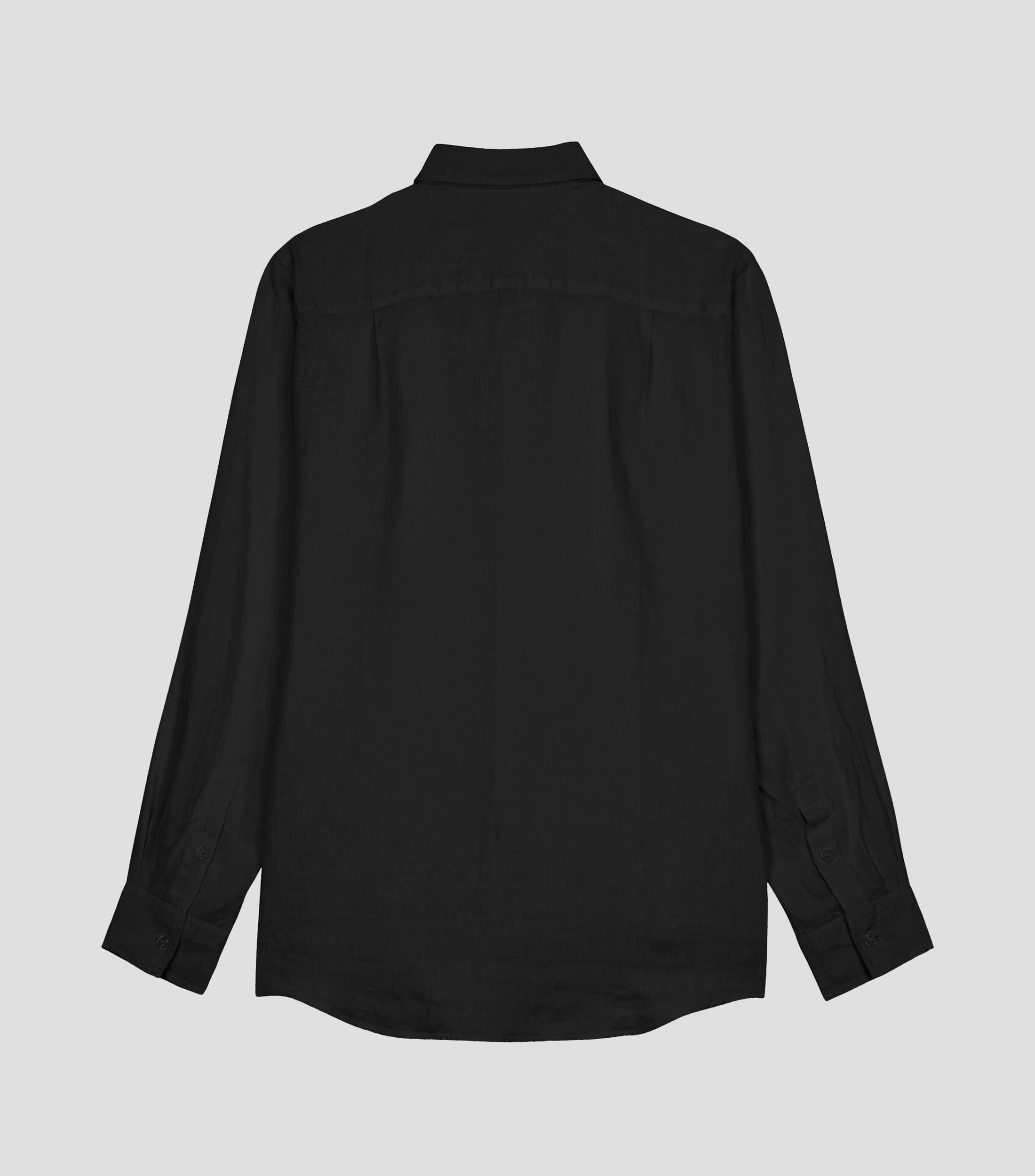 Camisa lisa manga larga Hombre