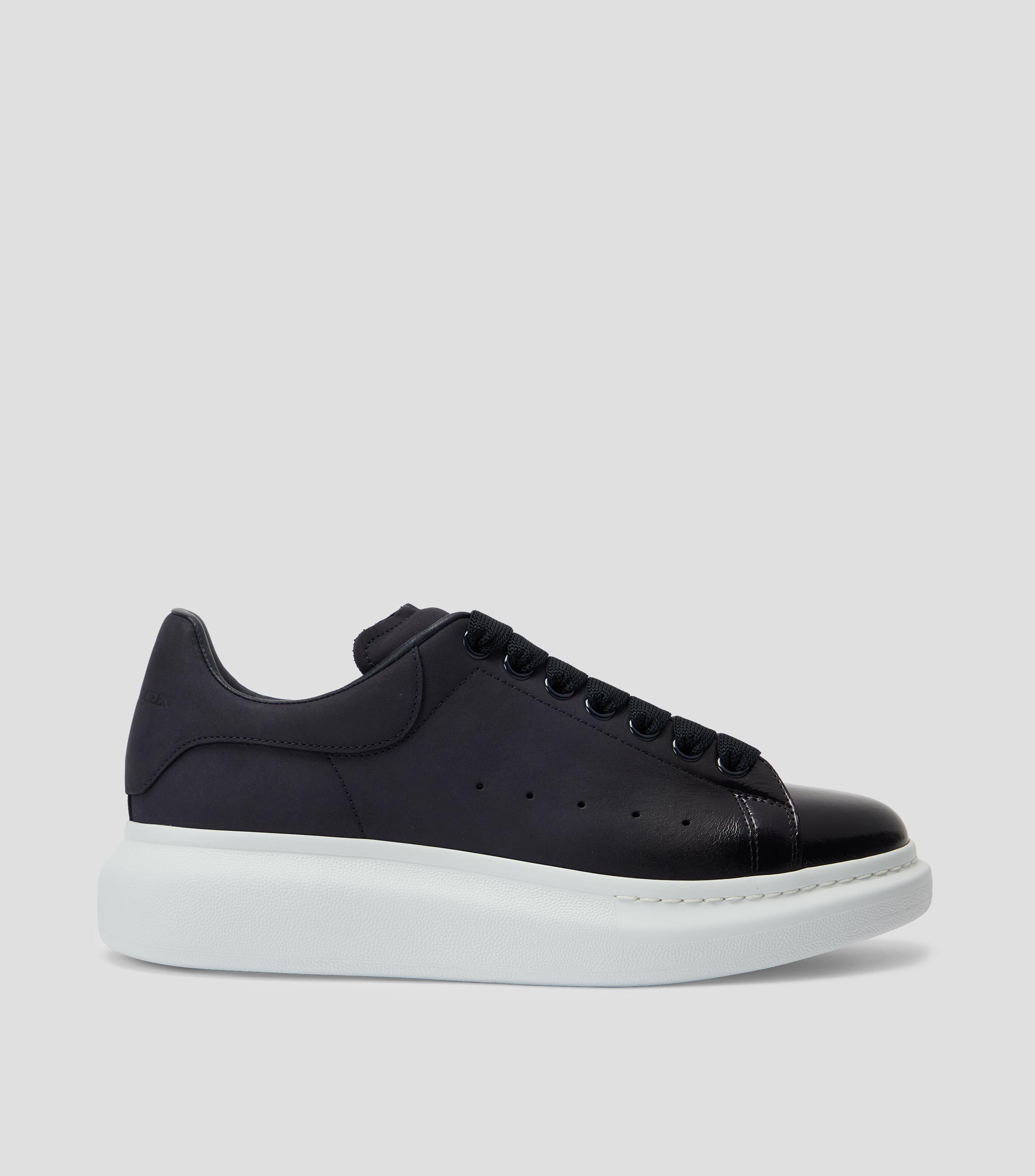 Tenis casuales con plataforma Oversized en piel vacuna Hombre