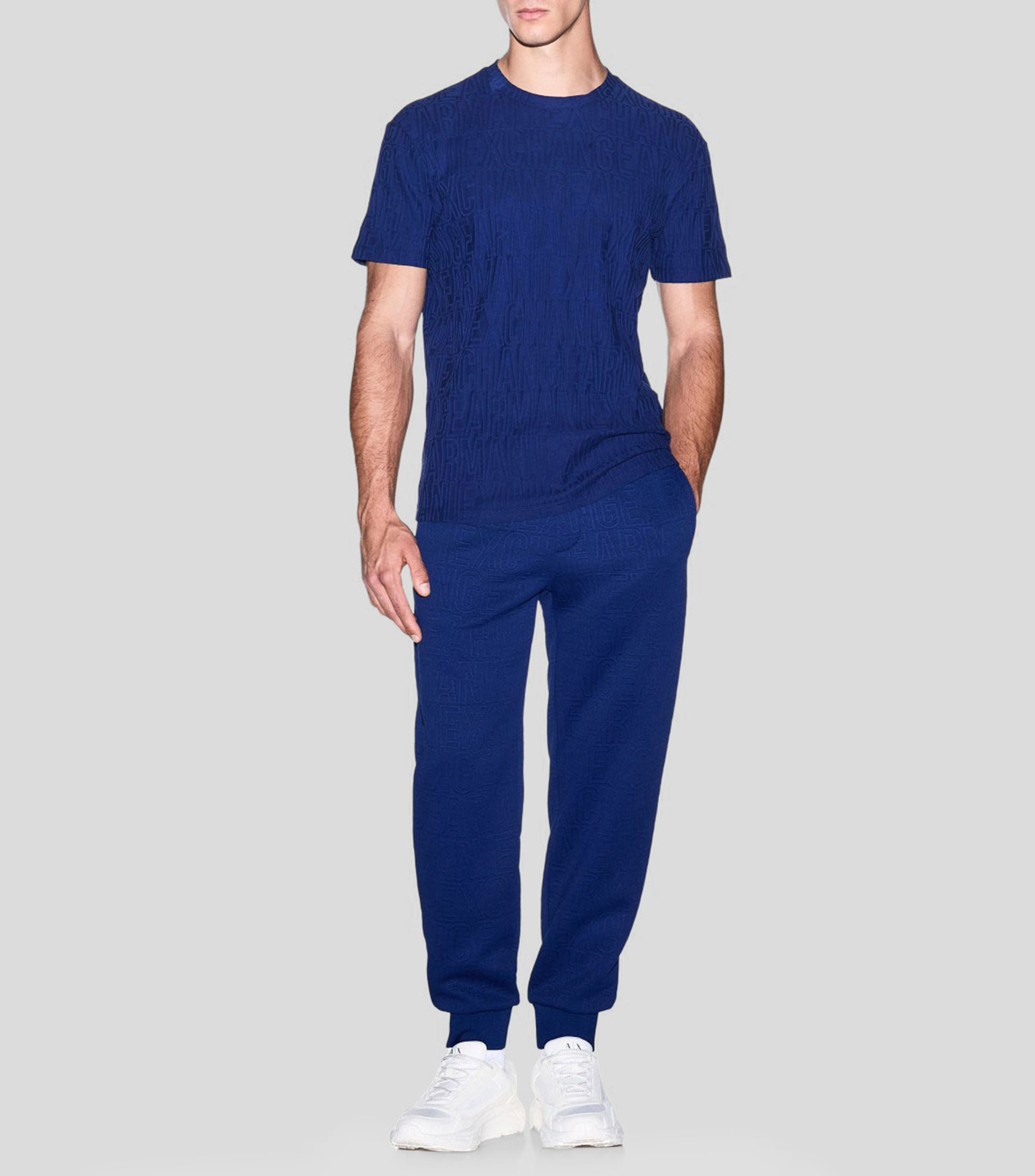 Playera cuello redondo manga corta monogram sólido Hombre