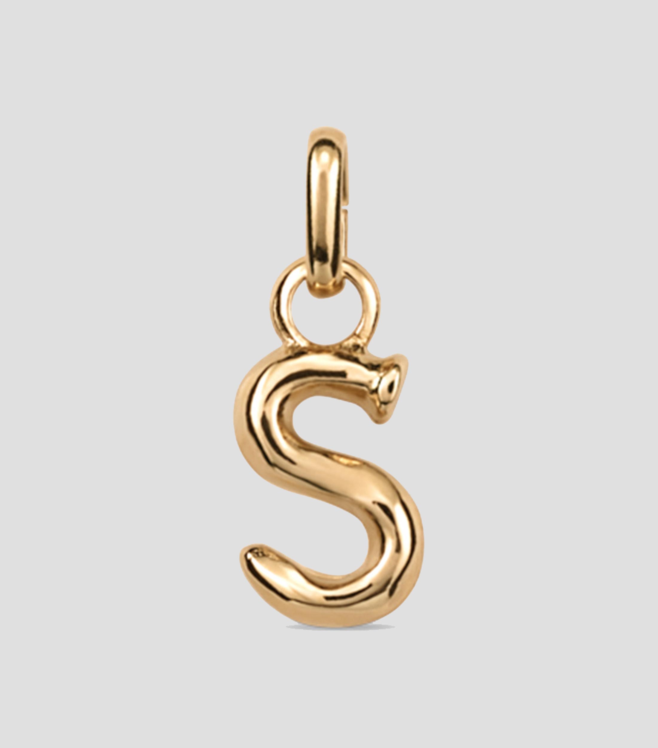 Charm letra S con argolla Mujer