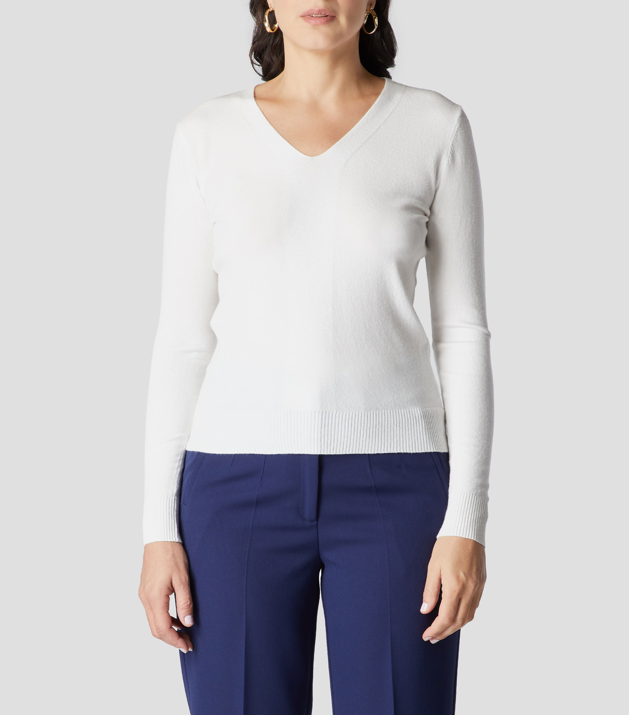 Sueter cuello V Mujer