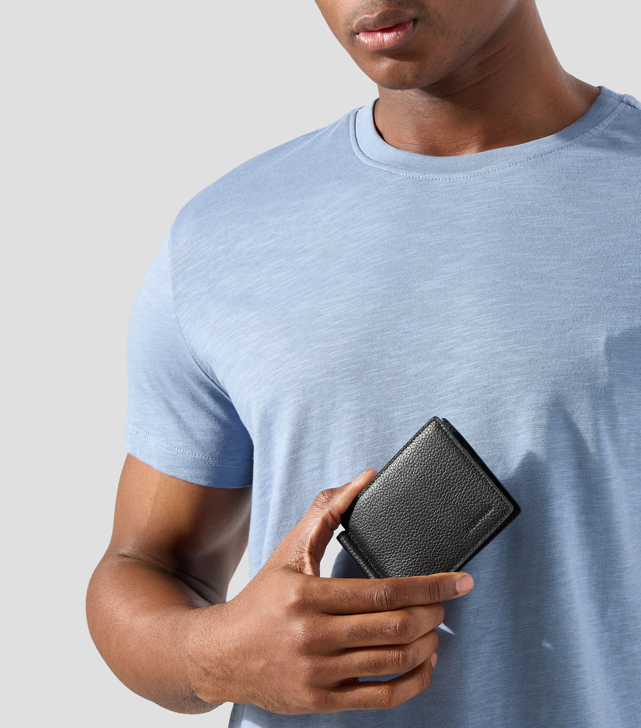 Cartera bifold en piel fantasía Hombre
