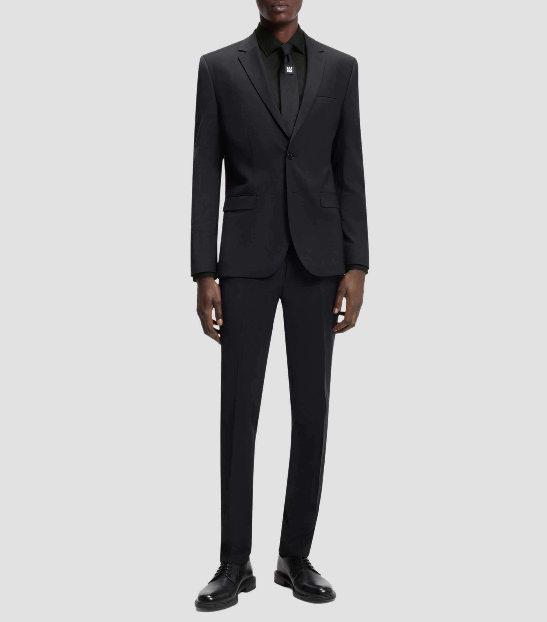 Camisa slim en popelín de algodón de planchado fácil Hombre