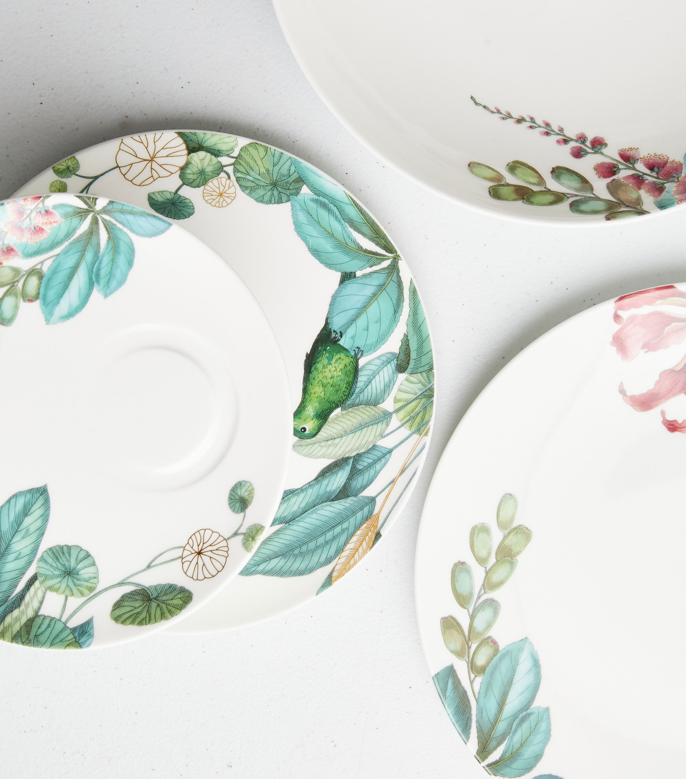 Plato para Taza Avarua con flores