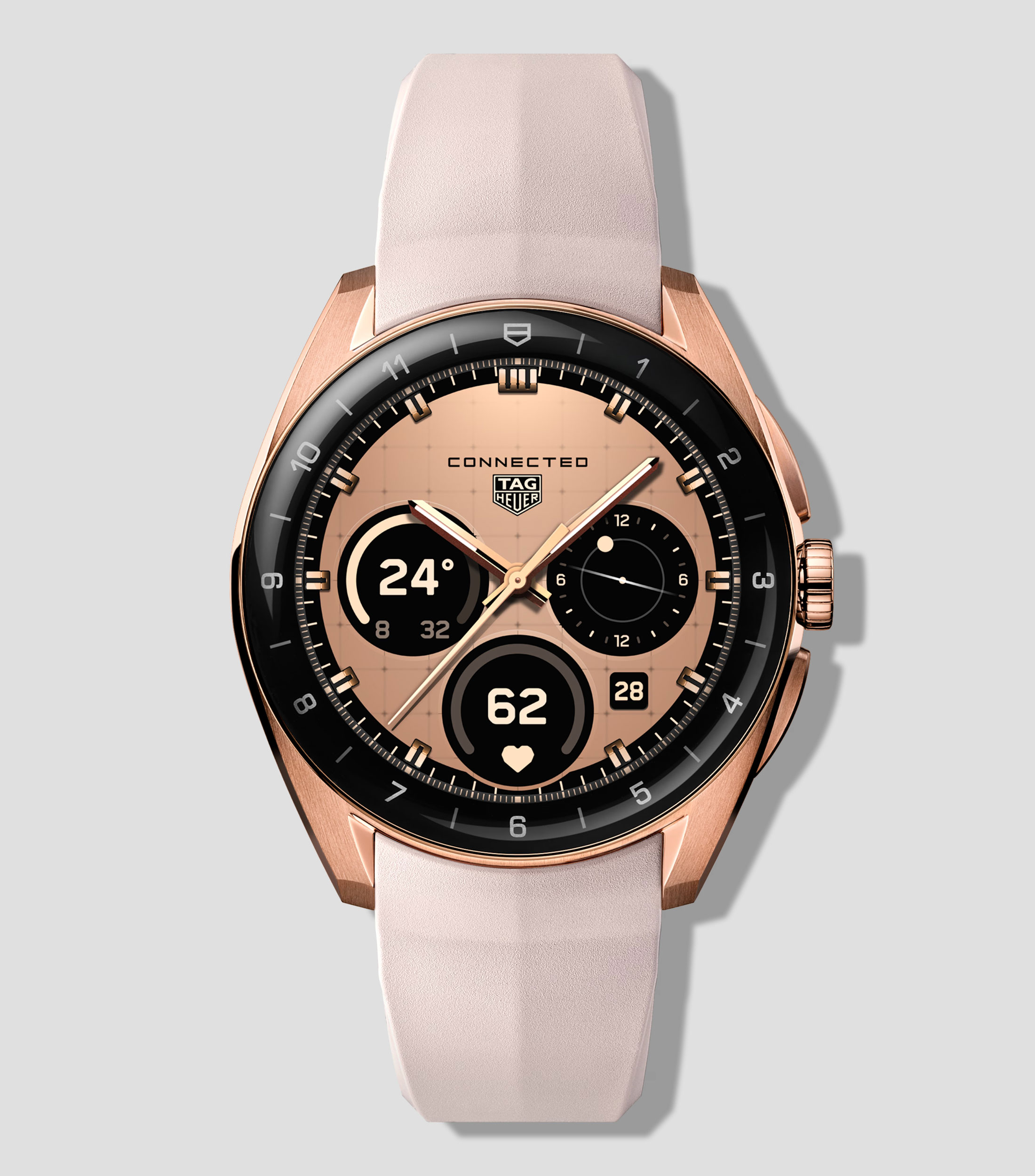 Reloj para Hombre Connected Casual Oro Rosa, Negro