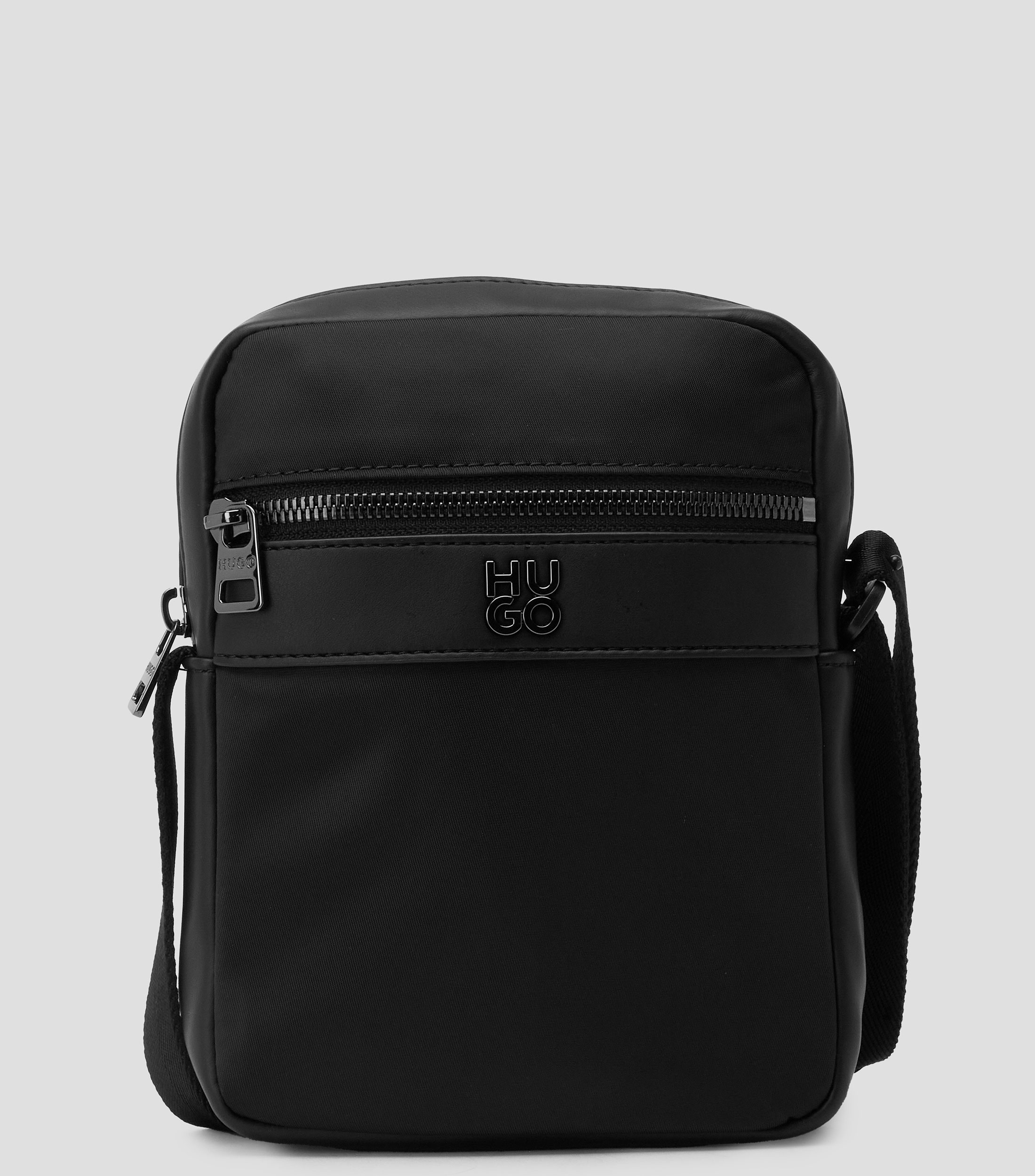 Bolso crossbody negro Quantic liso Hombre
