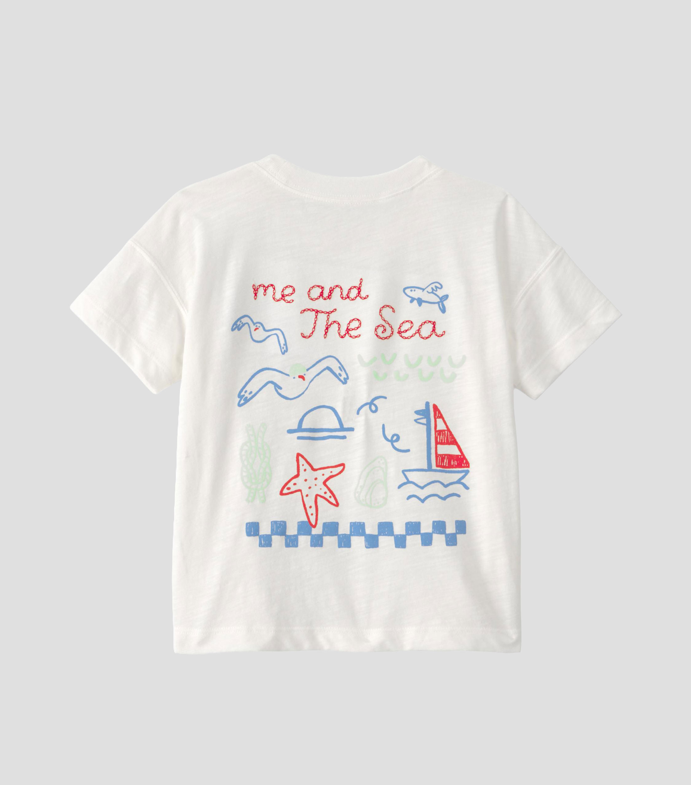 Playera cuello redondo manga corta estampada Bebé