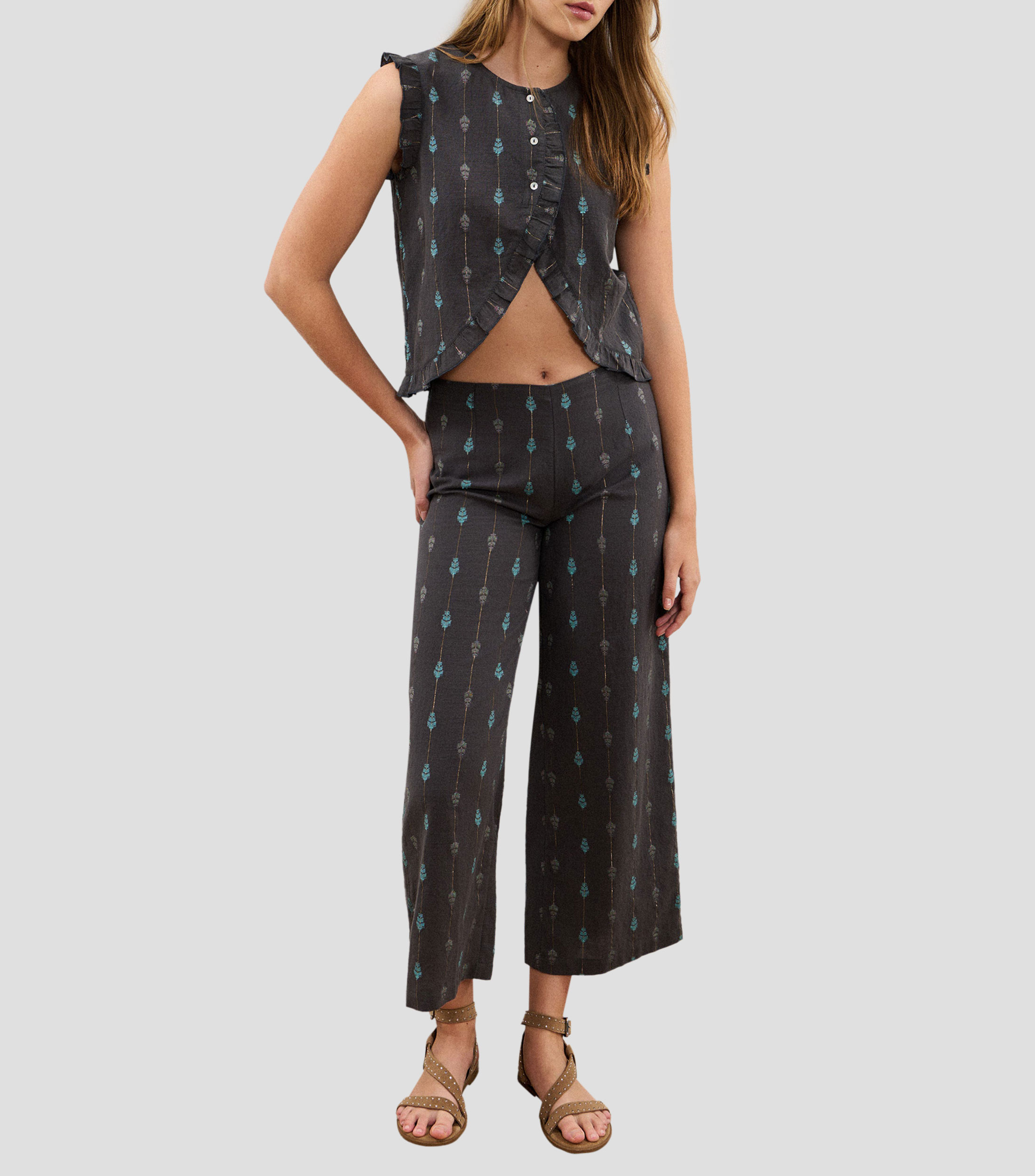 Pantalón estampado Mujer