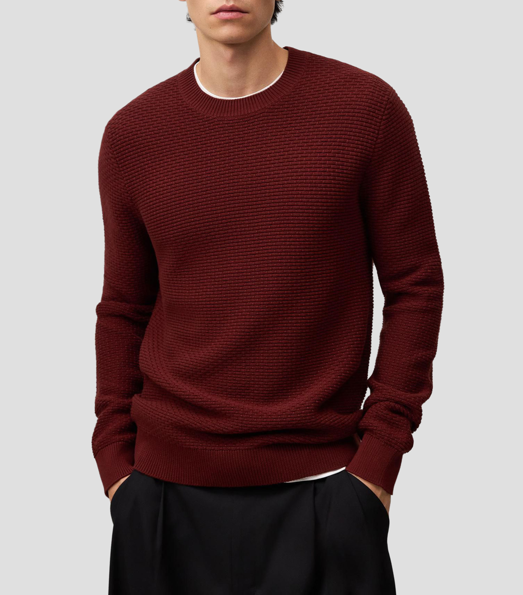 Suéter cuello redondo Hombre