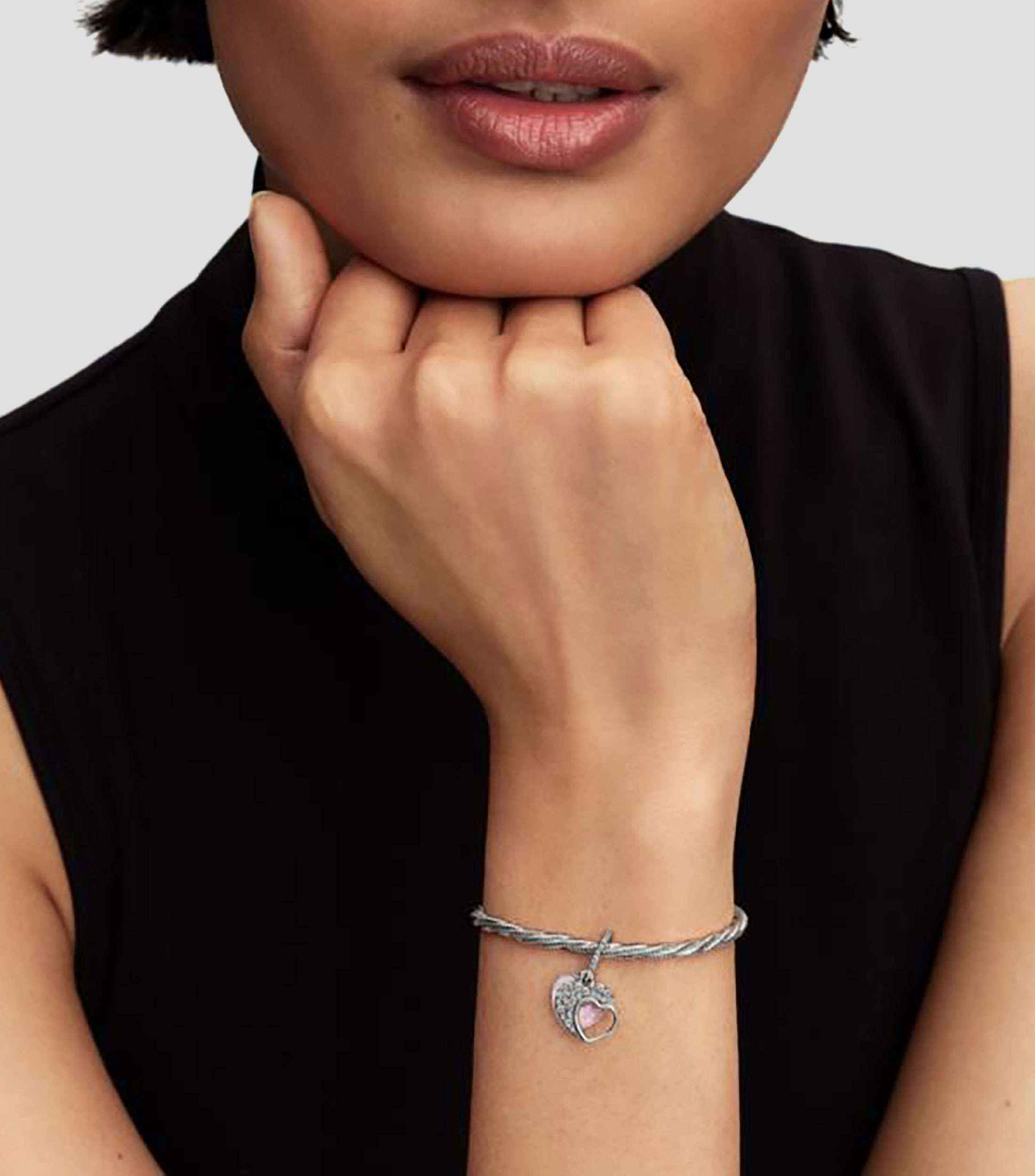 Charm en plata esterlina Corazón Mujer