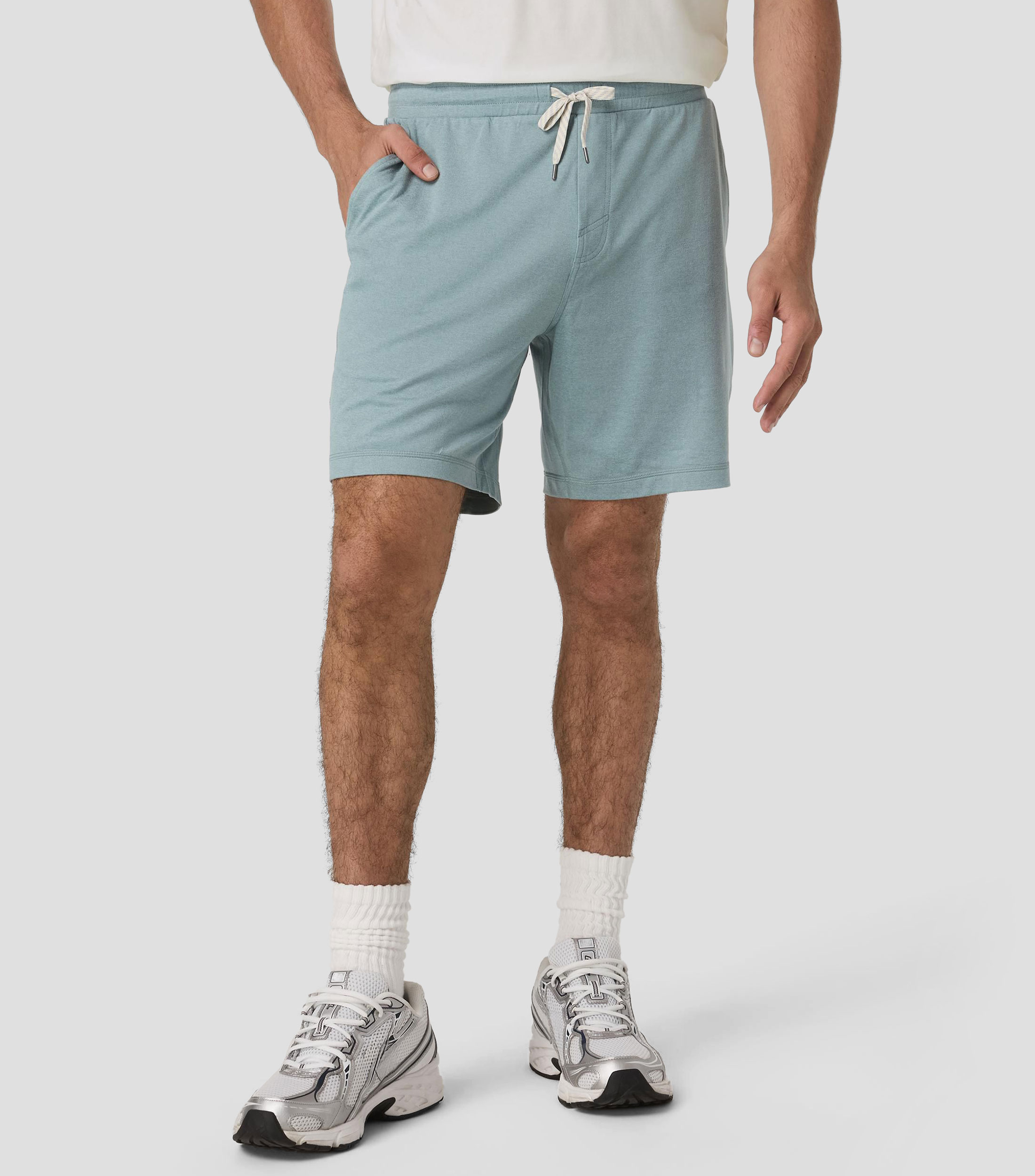 Short de entrenamiento liso Hombre