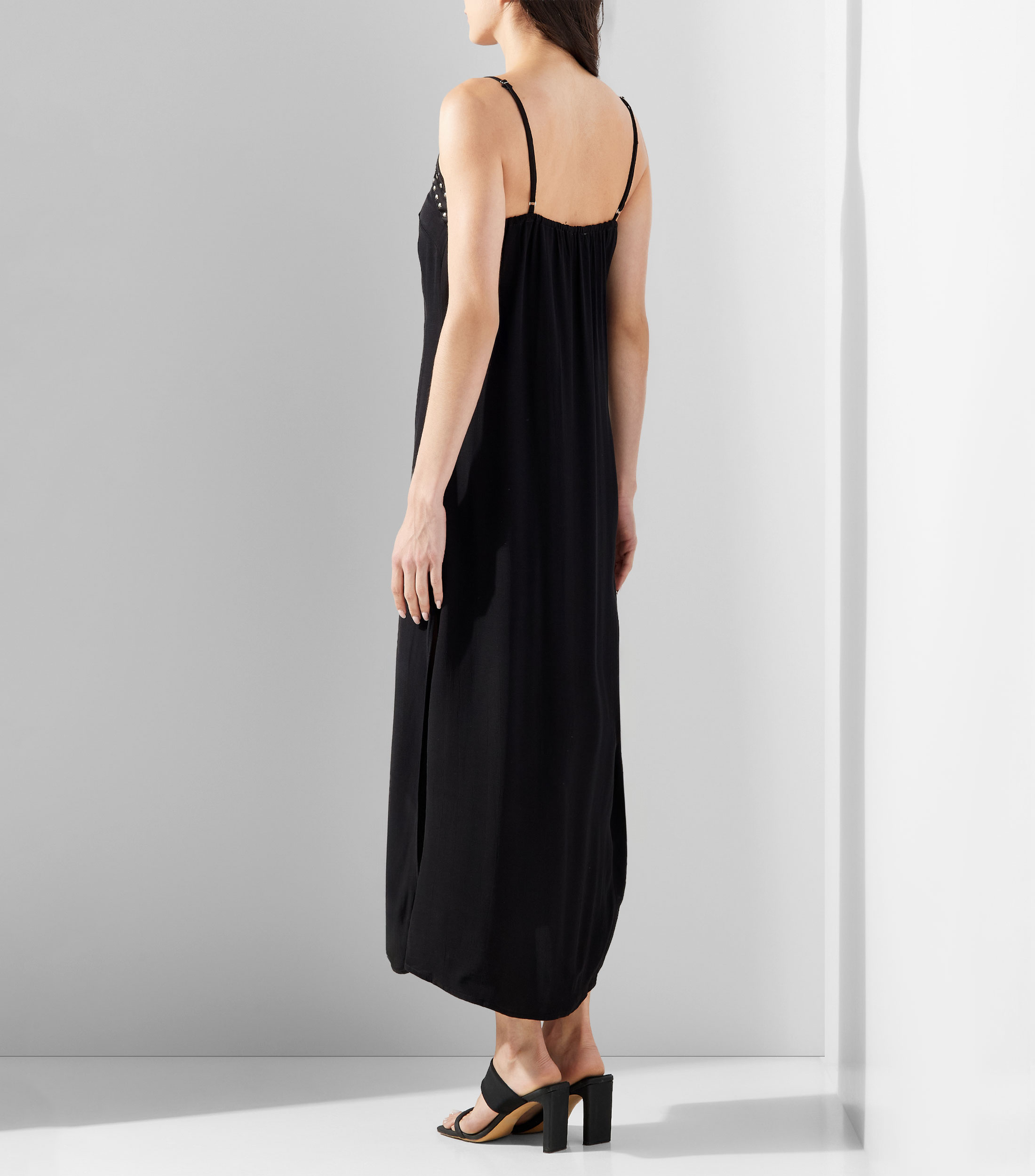 Vestido largo liso Mujer