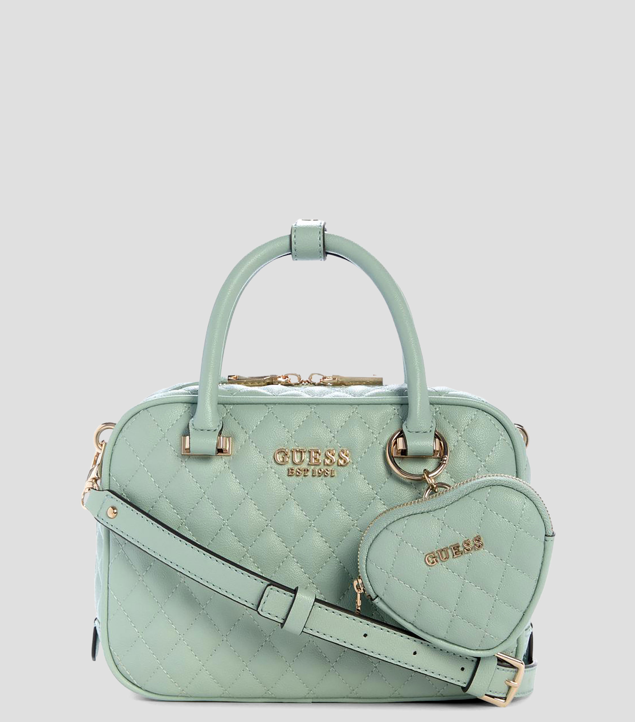 Bolsa satchel verde Atabey lisa Mujer