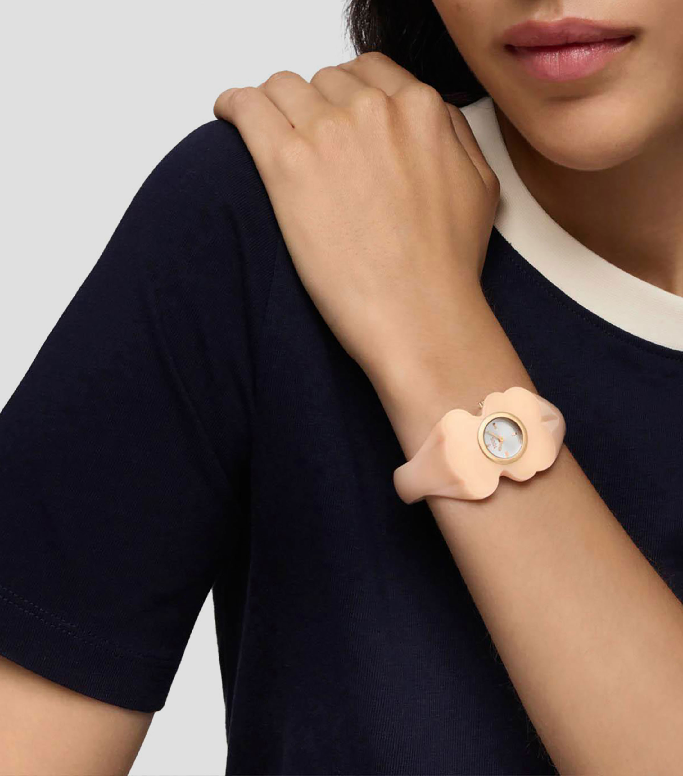 Reloj para Mujer Bear Folks Casual Plateado, Rosa