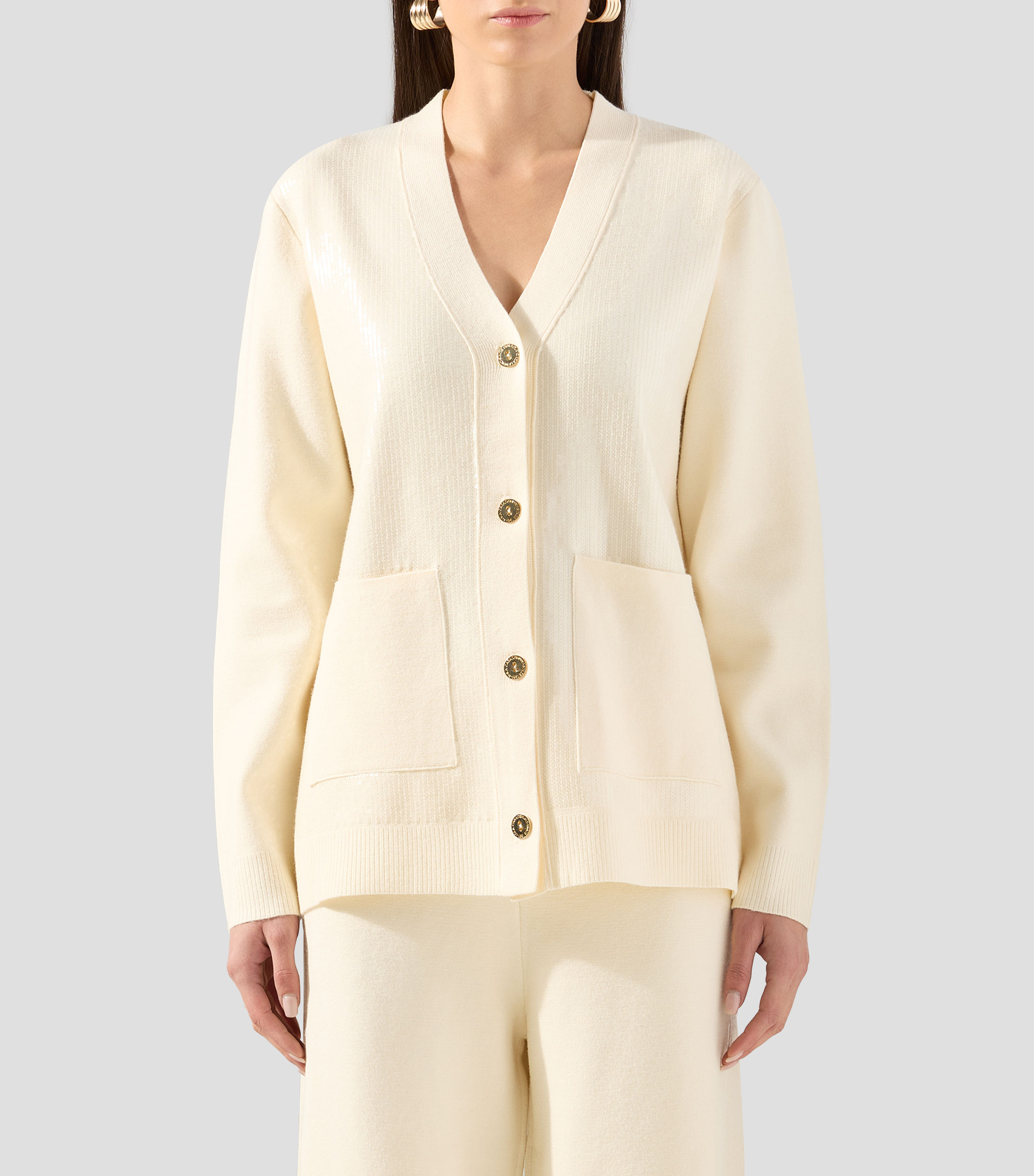 Cárdigan liso Mujer