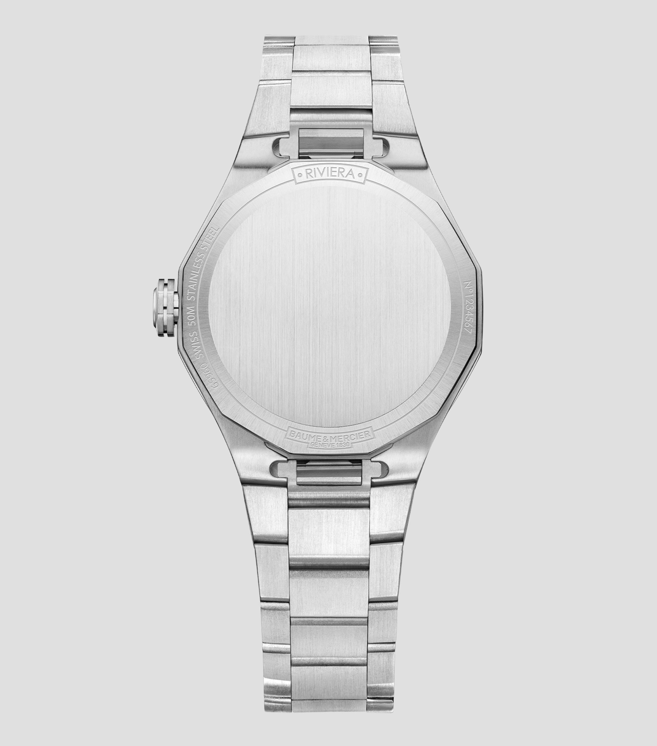 Reloj para Mujer Riviera casual plateado/azul
