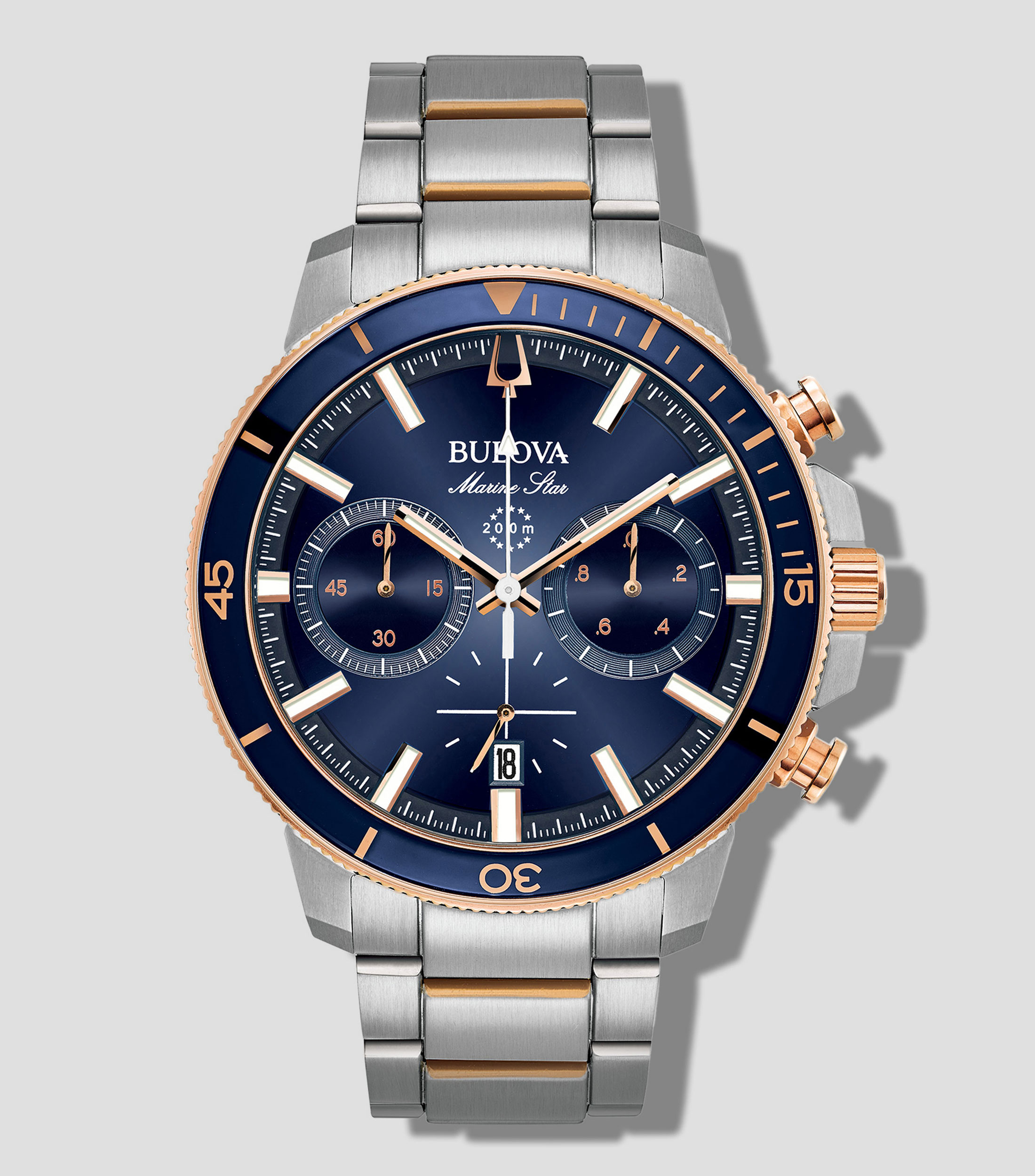 Reloj para Hombre Marine Star Deportivo, Plata, Azul