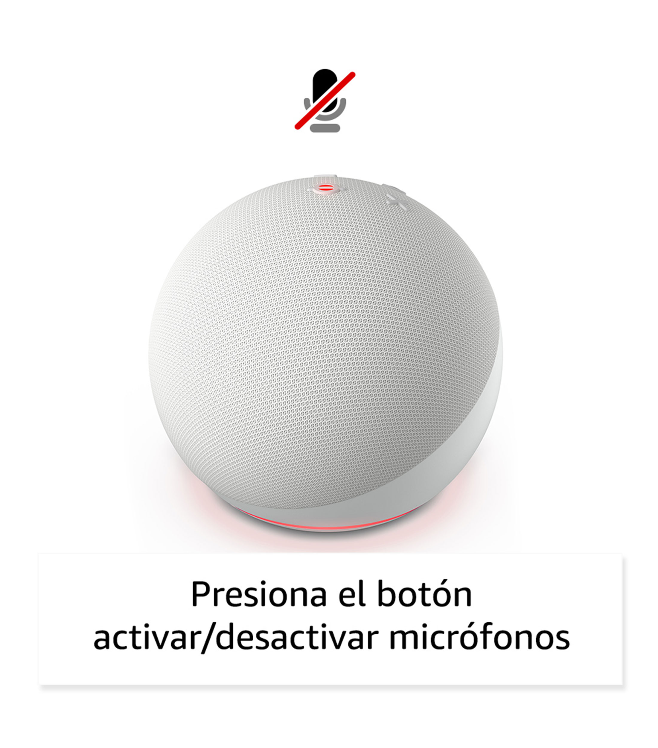 Bocina Smart Echo Dot 5 Generacion modelo 2022 Blanca