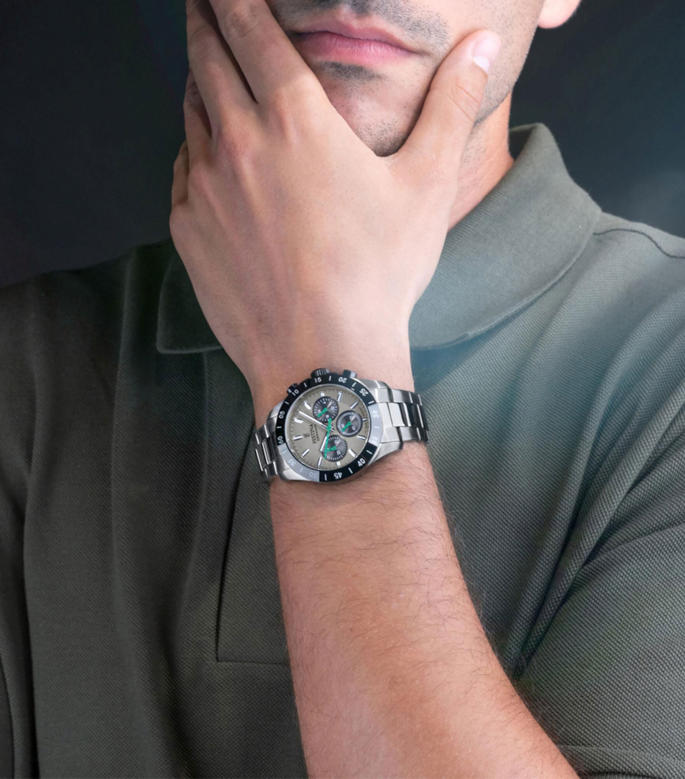 Reloj Unisex Casual PlateadoNegro