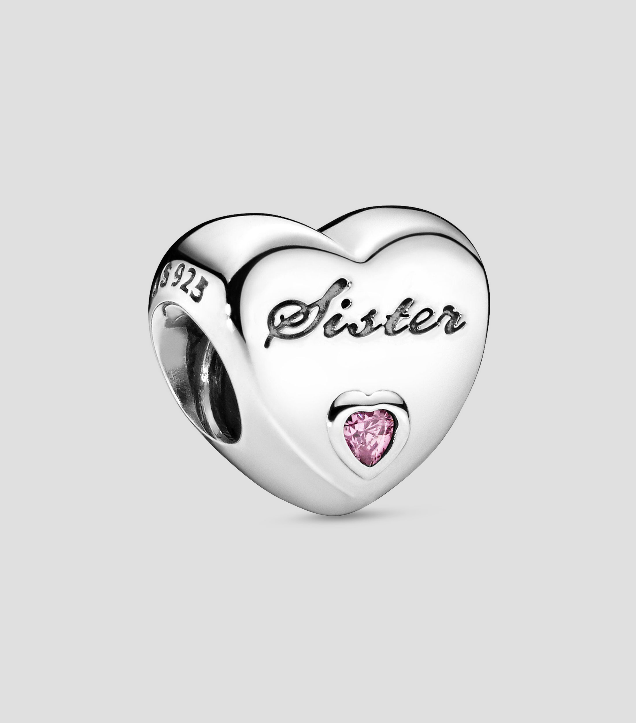 Charm en Plata .925 Corazon de hermana Mujer