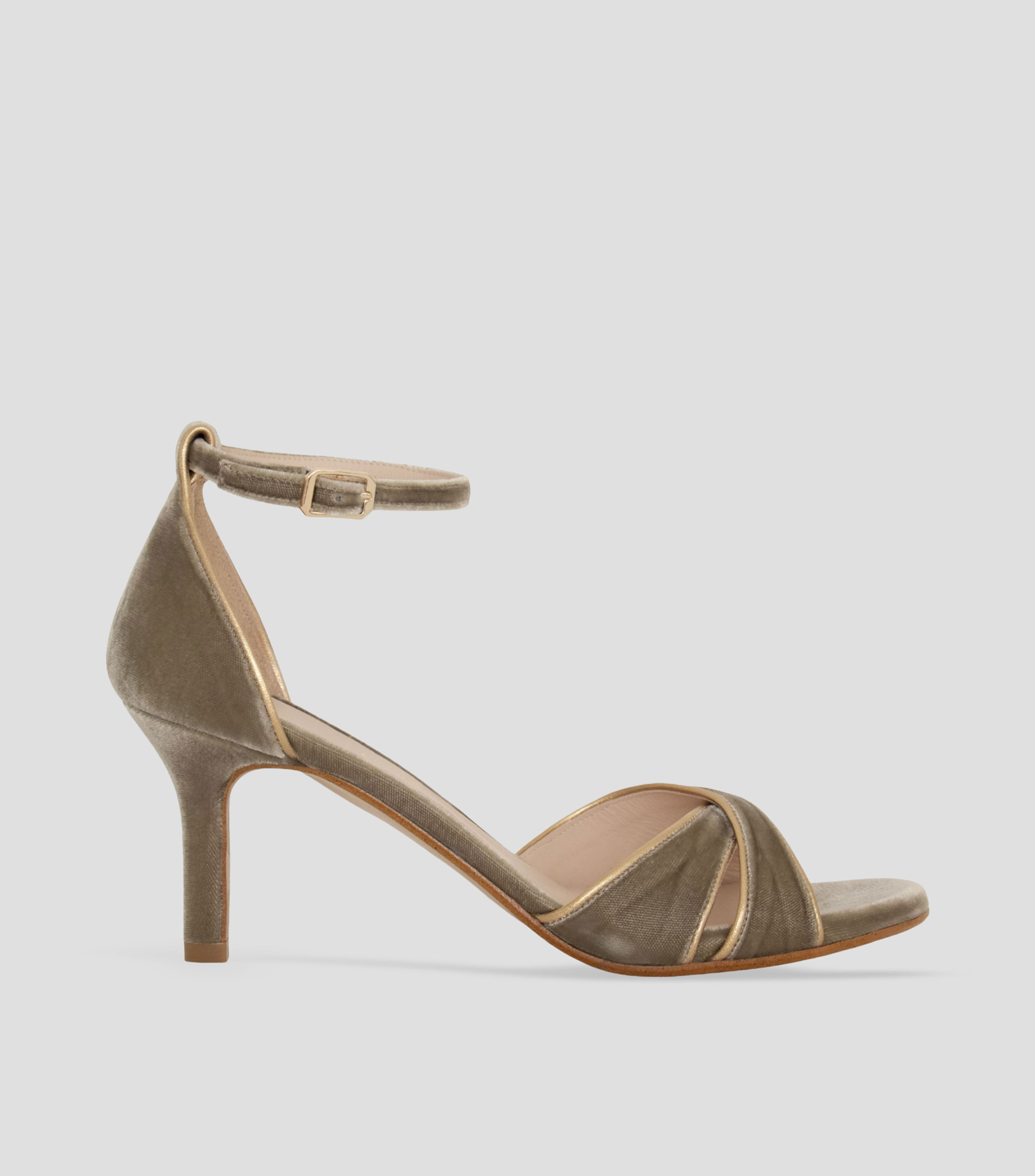 Sandalias con tacón medio delgado Geraldine Mujer