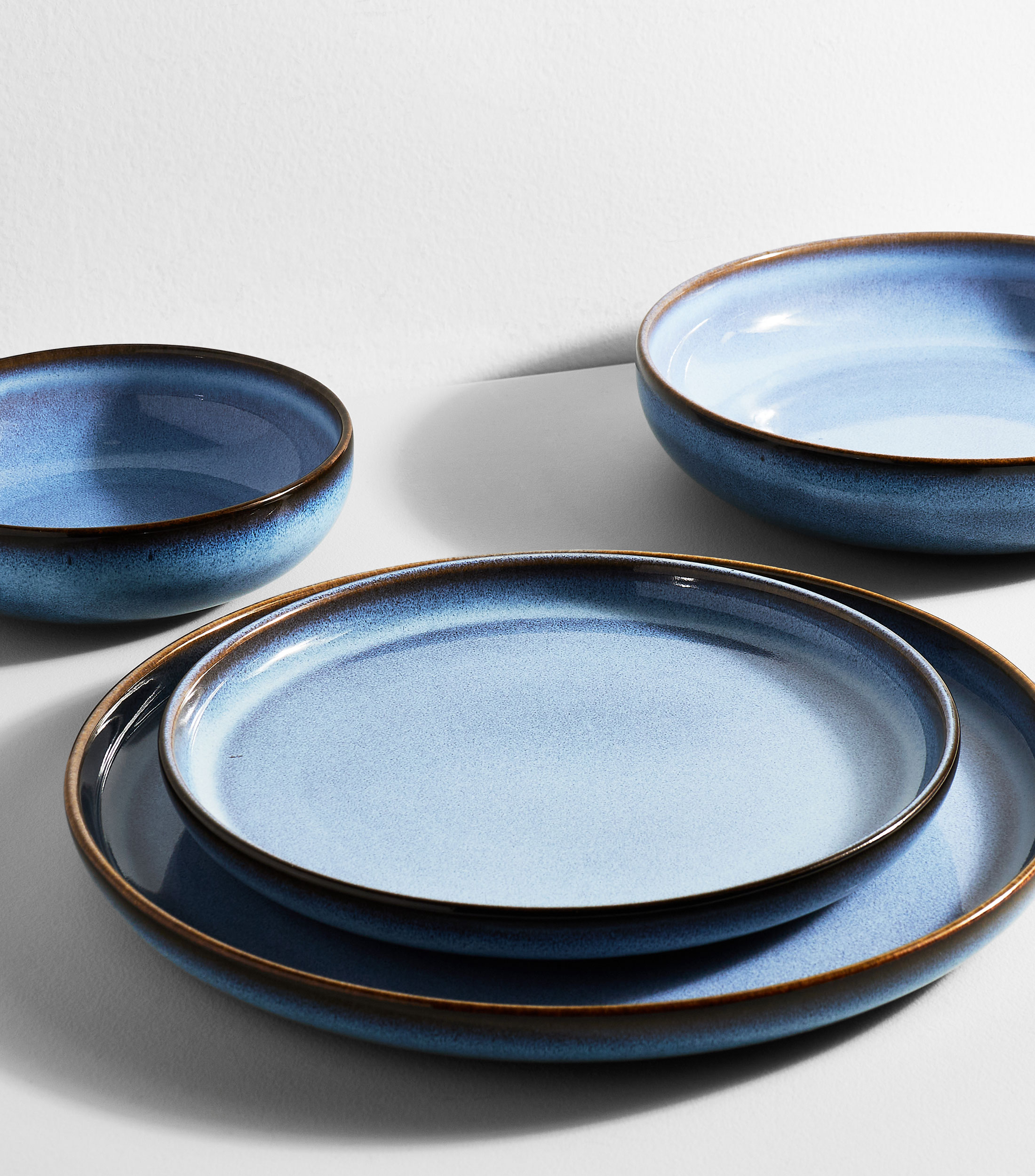 Plato para ensalada Urban Smoky Blue