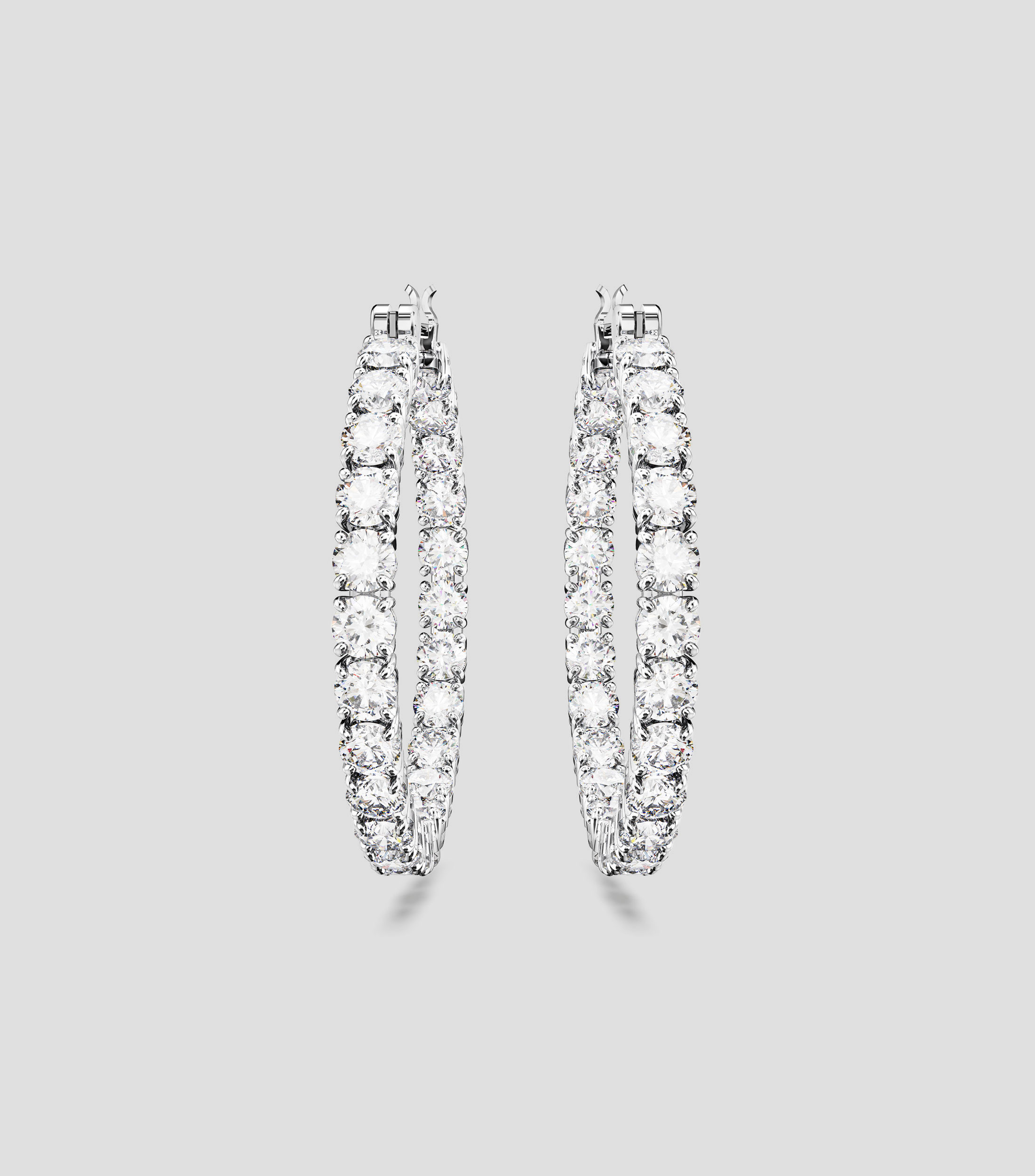 Pendientes de aro con cristales Matrix Mujer