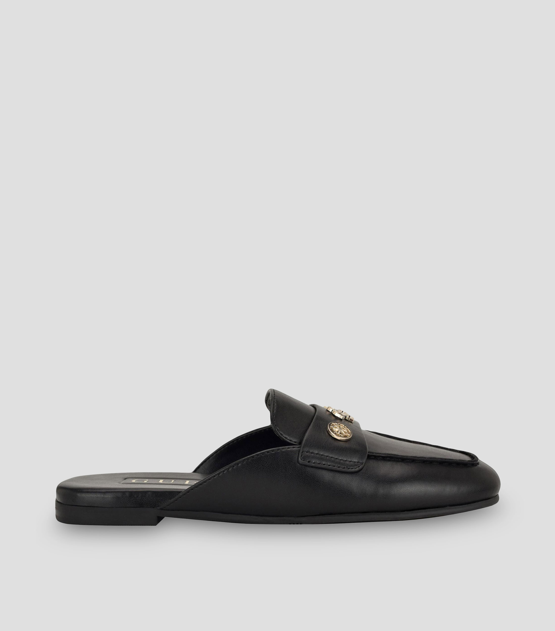 Zuecos casuales slip on con tacón bajo ancho Mujer