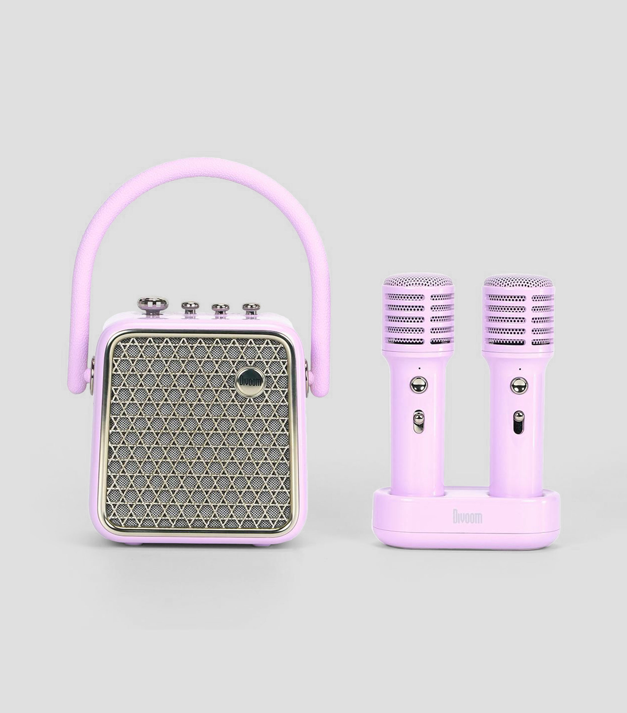 Bocina portátil inalámbrica Bluetooth Karaoke SongBird-SE Violeta