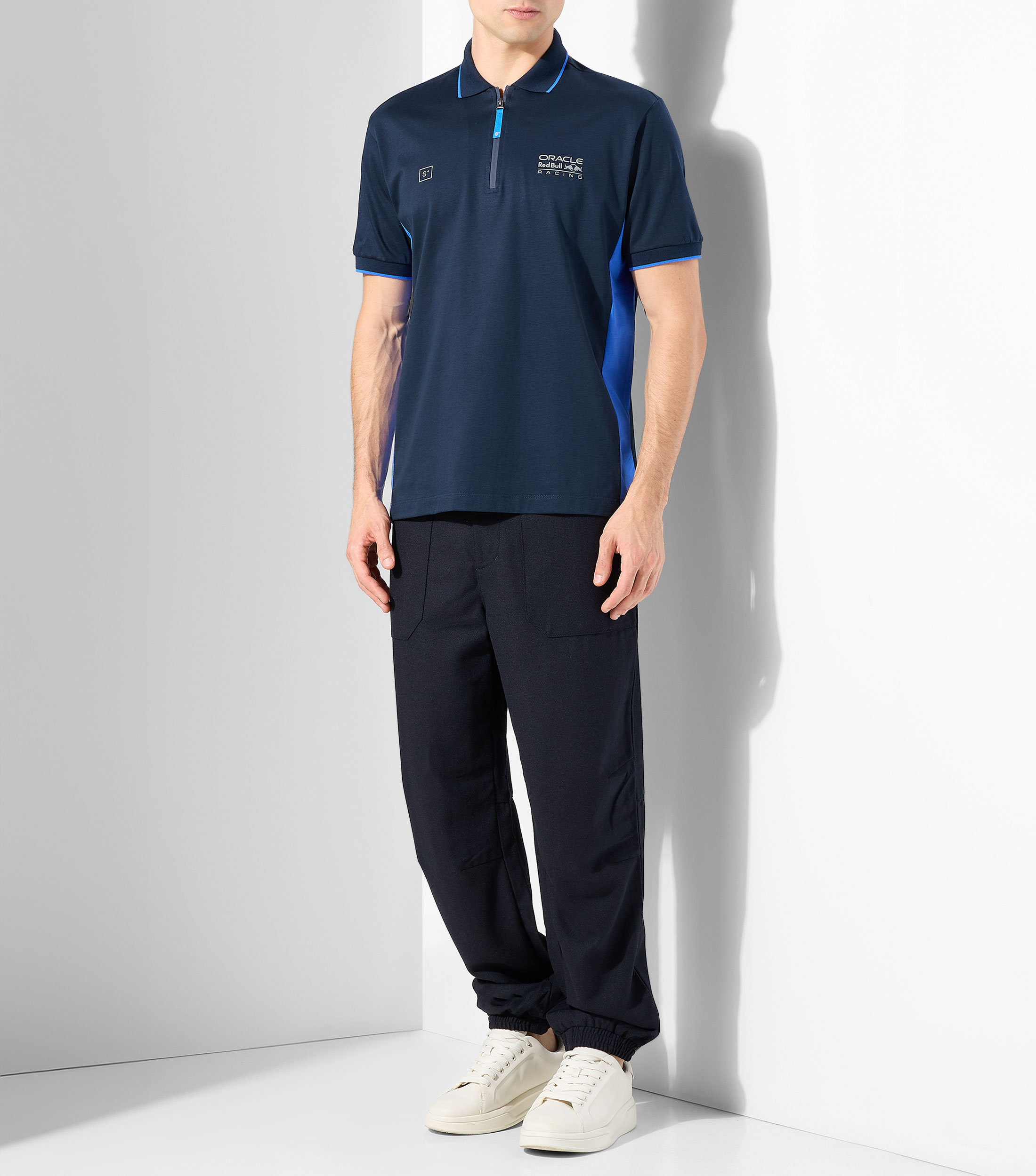 Playera tipo polo manga corta lisa Hombre